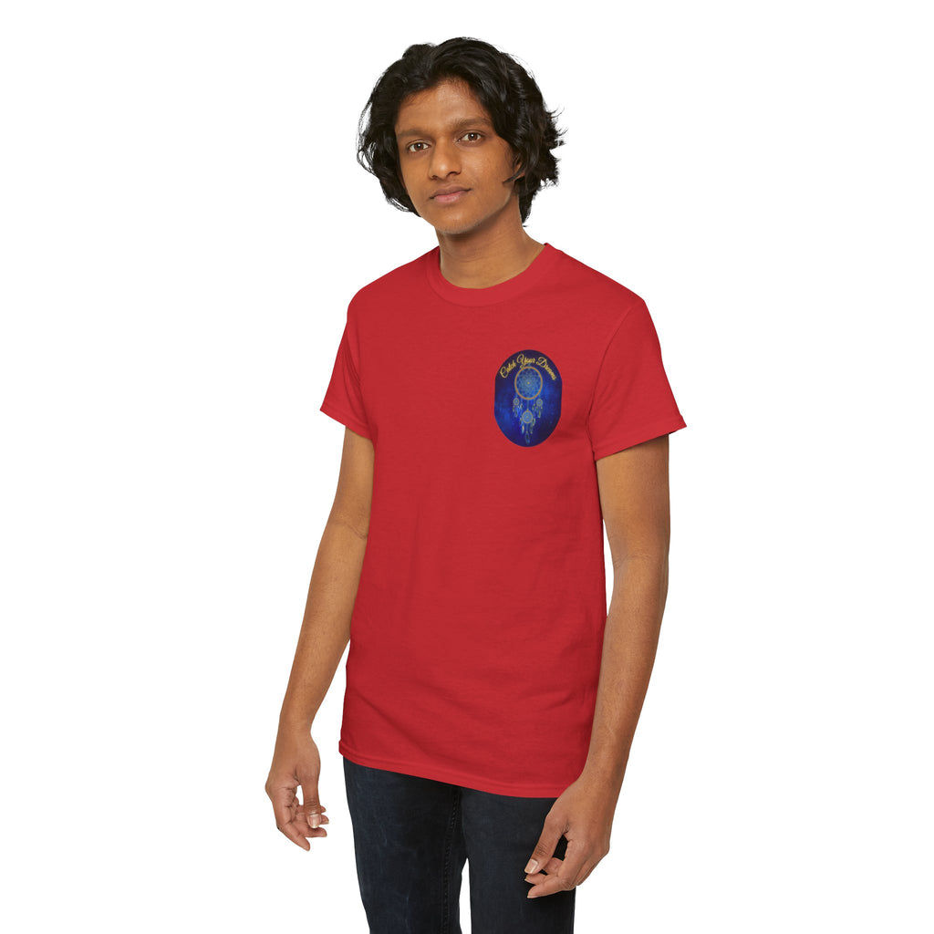 Catch Your Dreams – Dreamcatcher Back-Print Tee, Inspirational and Motivational Apparel, Gift for Dreamers, Creative Expression Wear