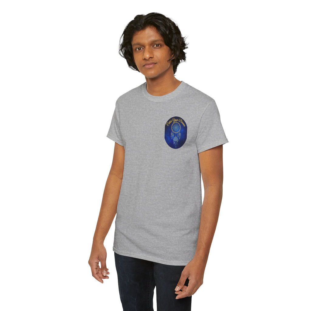 Catch Your Dreams – Dreamcatcher Back-Print Tee, Inspirational and Motivational Apparel, Gift for Dreamers, Creative Expression Wear
