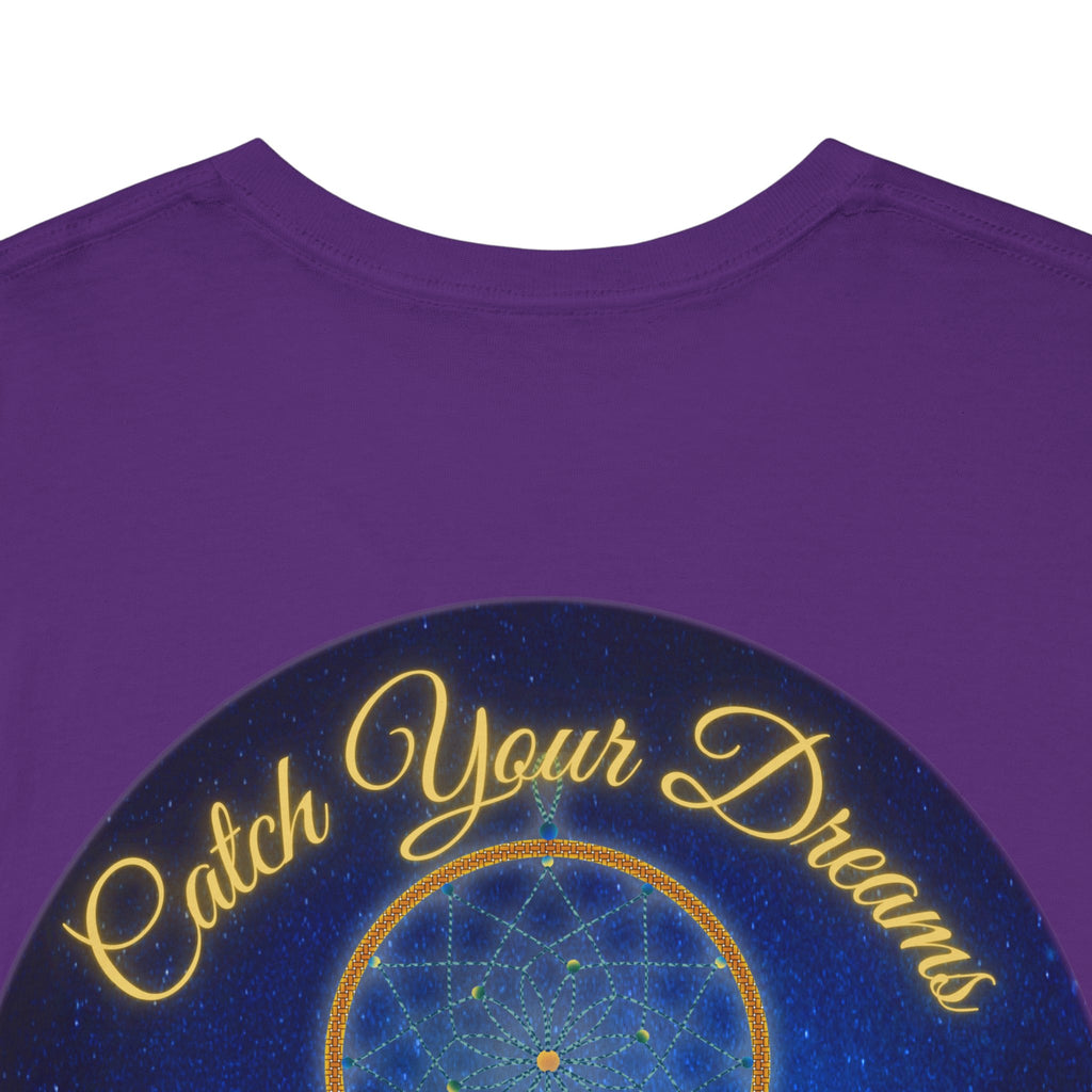 Catch Your Dreams – Dreamcatcher Back-Print Tee, Inspirational and Motivational Apparel, Gift for Dreamers, Creative Expression Wear