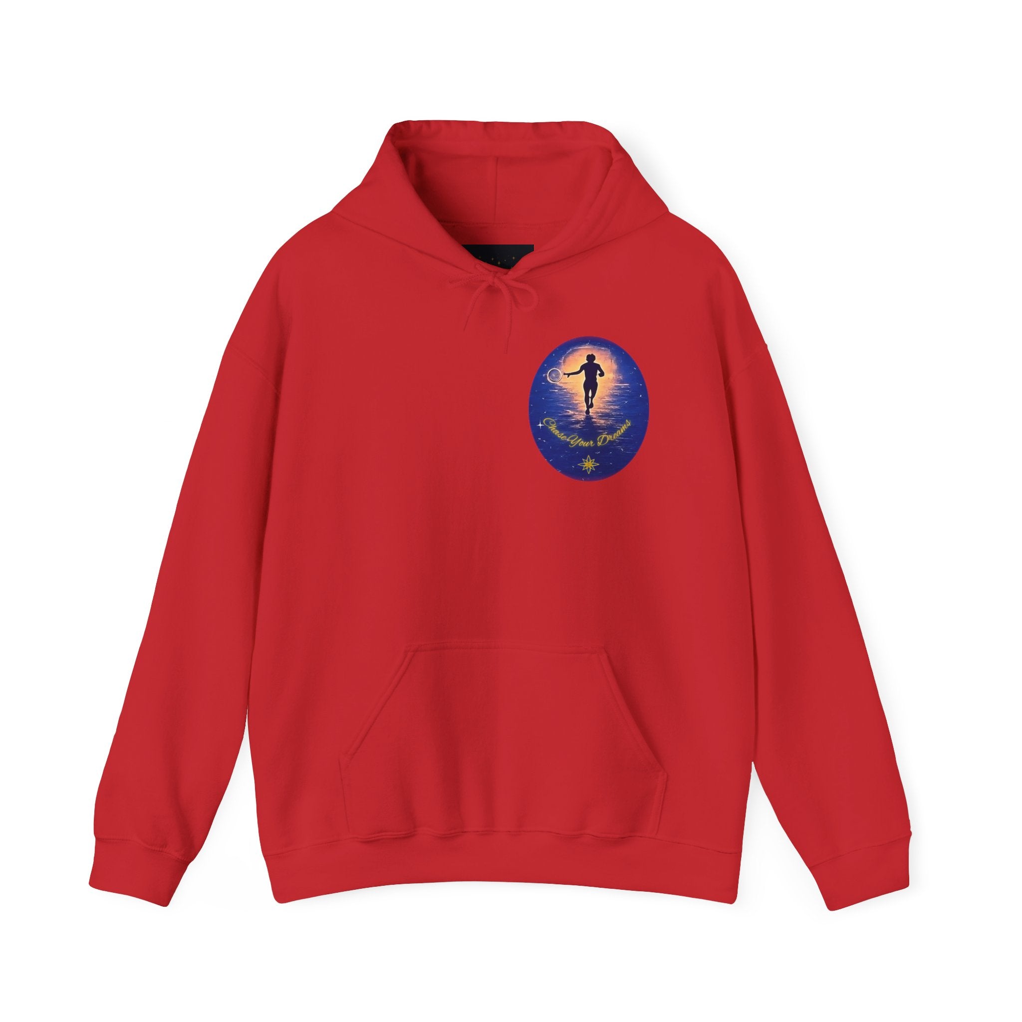Chase Your Dreams Hooded Sweatshirt. Heavy Blend, Inspirational and Motivational Apparel, Gift for Dreamers, Creative Expression Wear