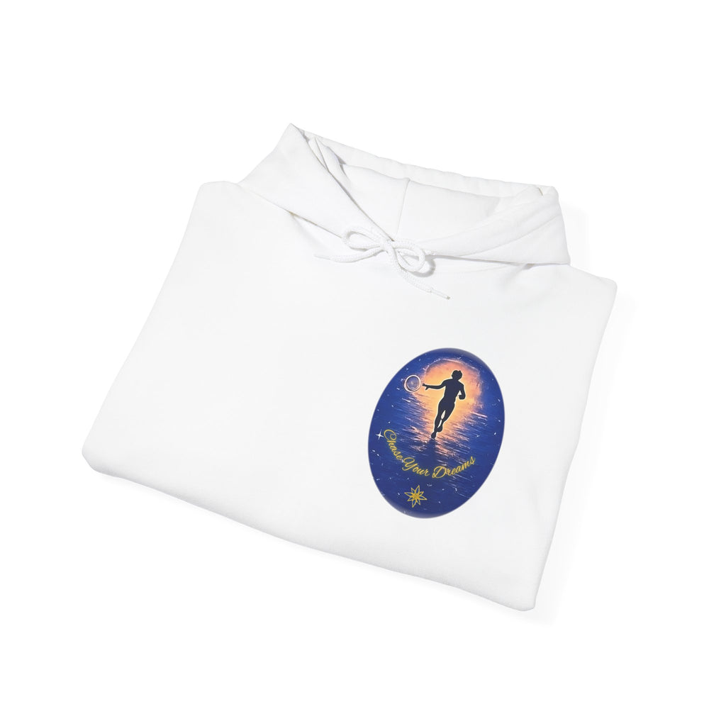 Chase Your Dreams Hooded Sweatshirt. Heavy Blend, Inspirational and Motivational Apparel, Gift for Dreamers, Creative Expression Wear
