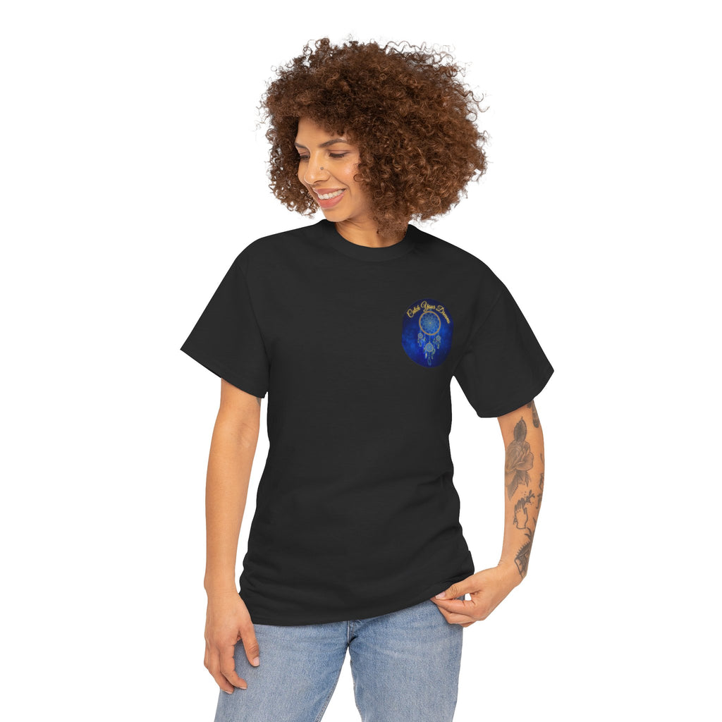 Catch Your Dreams – Dreamcatcher Back-Print Tee, Inspirational and Motivational Apparel, Gift for Dreamers, Creative Expression Wear