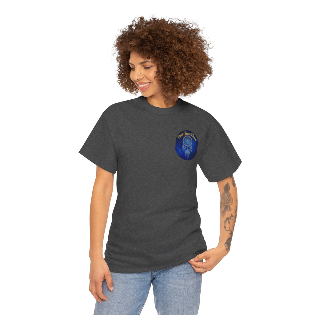 Catch Your Dreams – Dreamcatcher Back-Print Tee, Inspirational and Motivational Apparel, Gift for Dreamers, Creative Expression Wear
