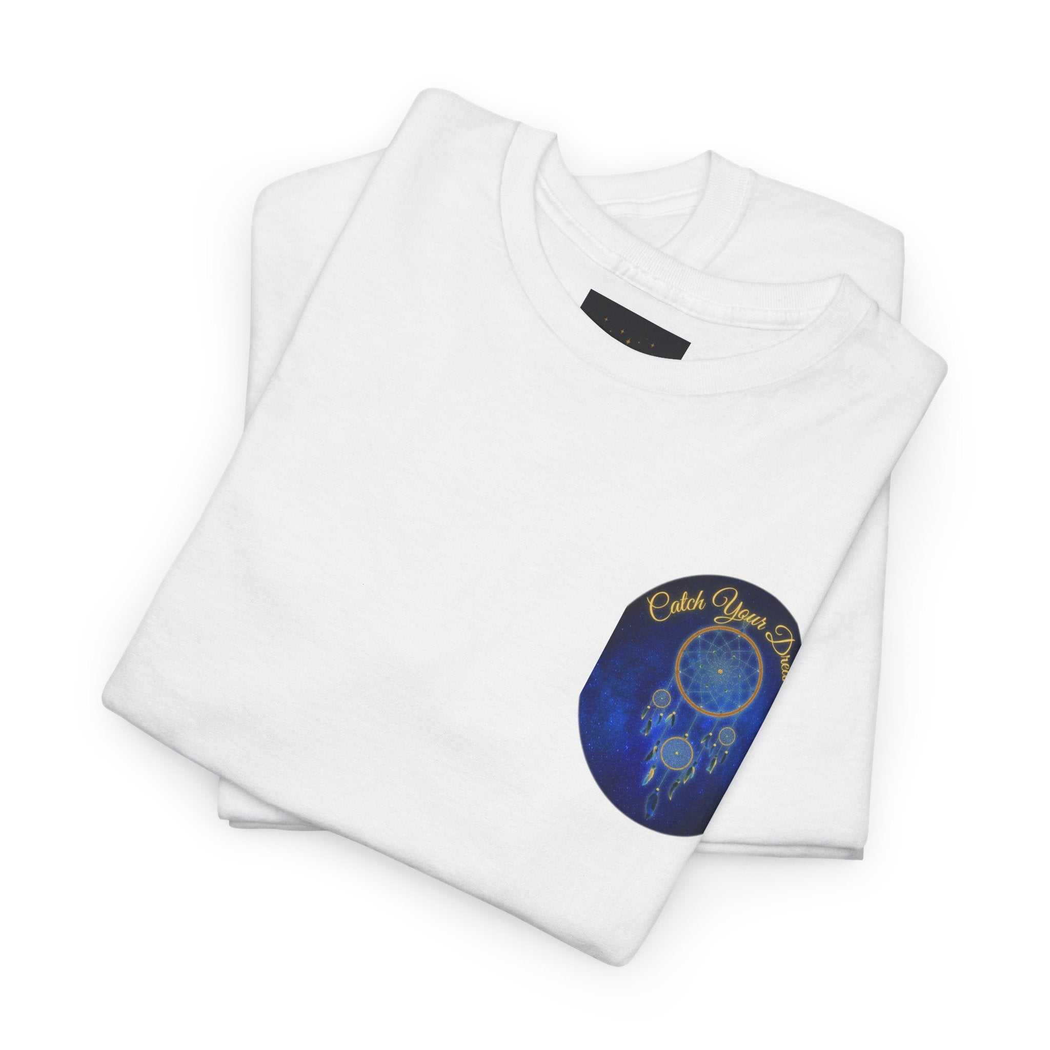 Catch Your Dreams – Dreamcatcher Back-Print Tee, Inspirational and Motivational Apparel, Gift for Dreamers, Creative Expression Wear