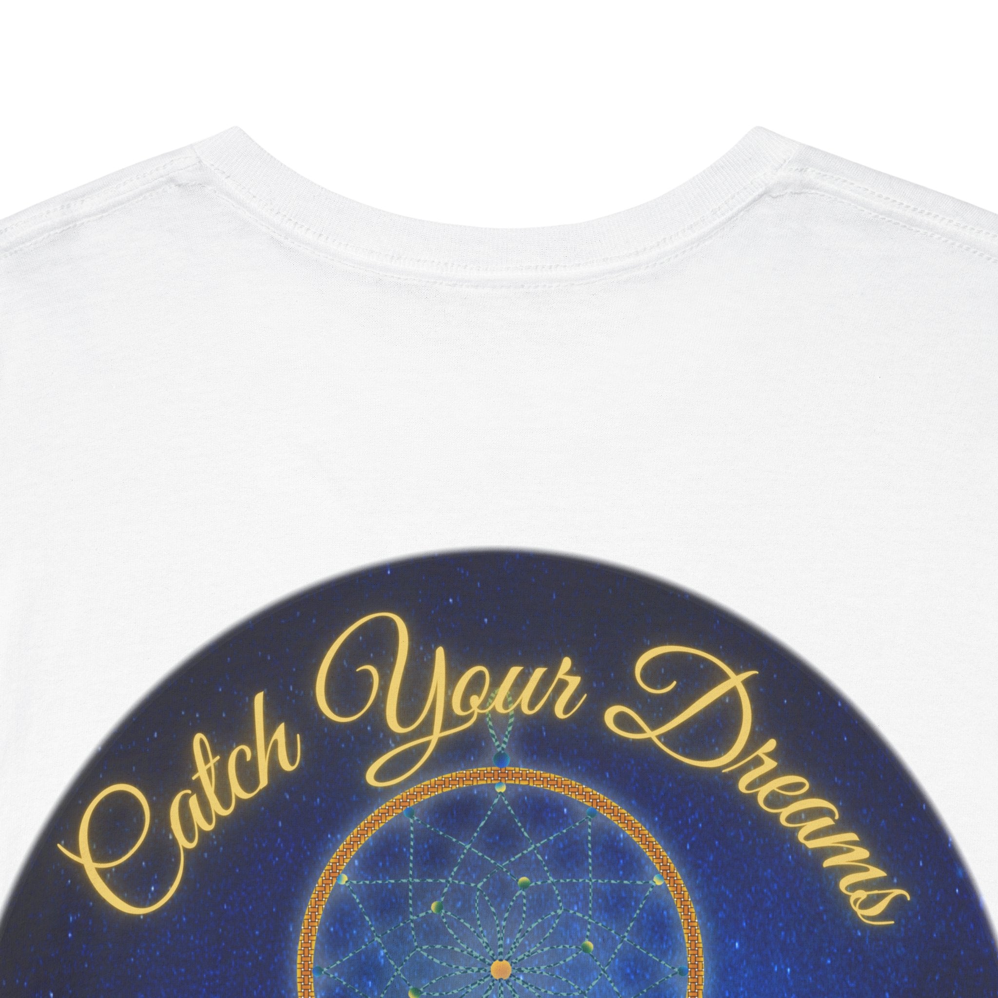 Catch Your Dreams – Dreamcatcher Back-Print Tee, Inspirational and Motivational Apparel, Gift for Dreamers, Creative Expression Wear