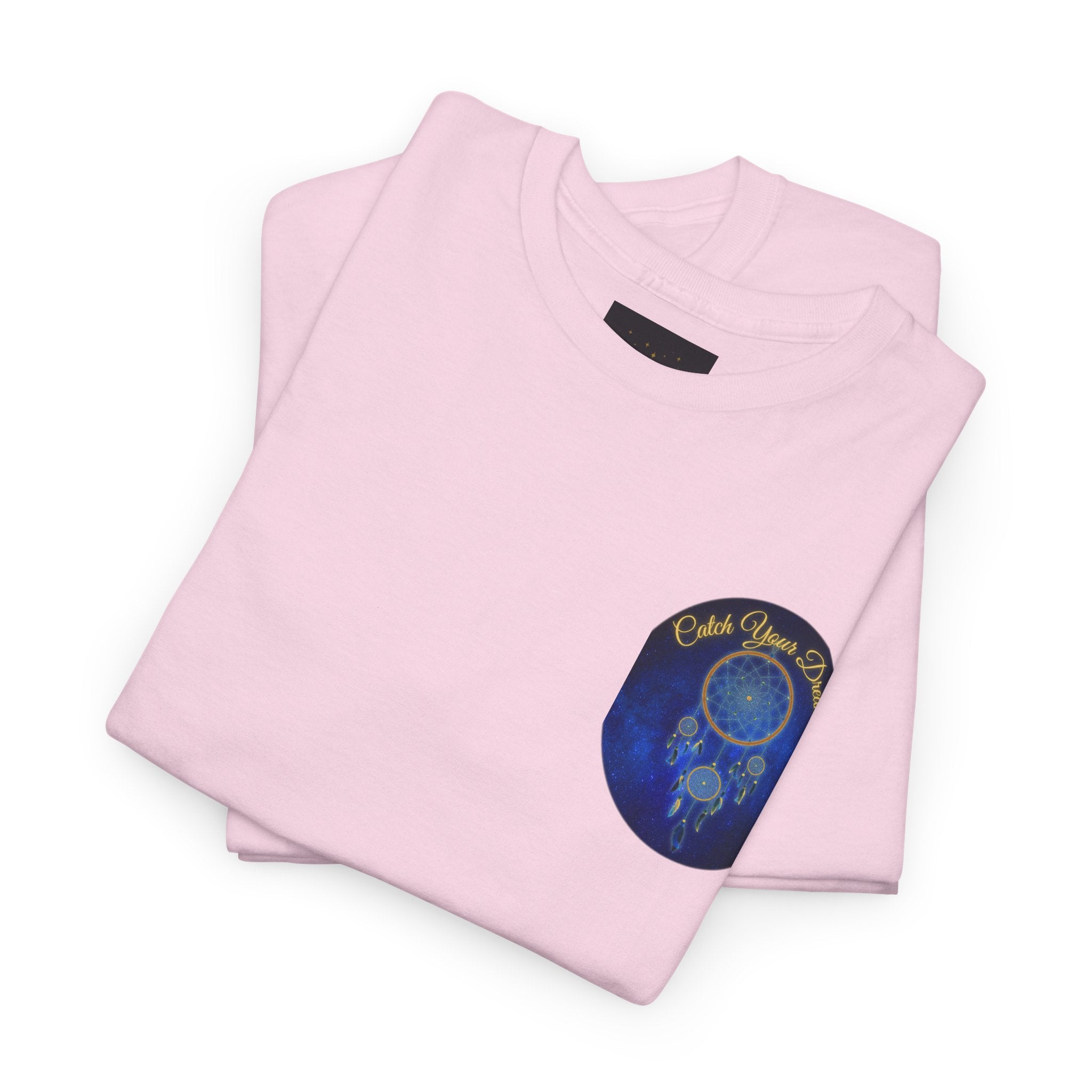 Catch Your Dreams – Dreamcatcher Back-Print Tee, Inspirational and Motivational Apparel, Gift for Dreamers, Creative Expression Wear