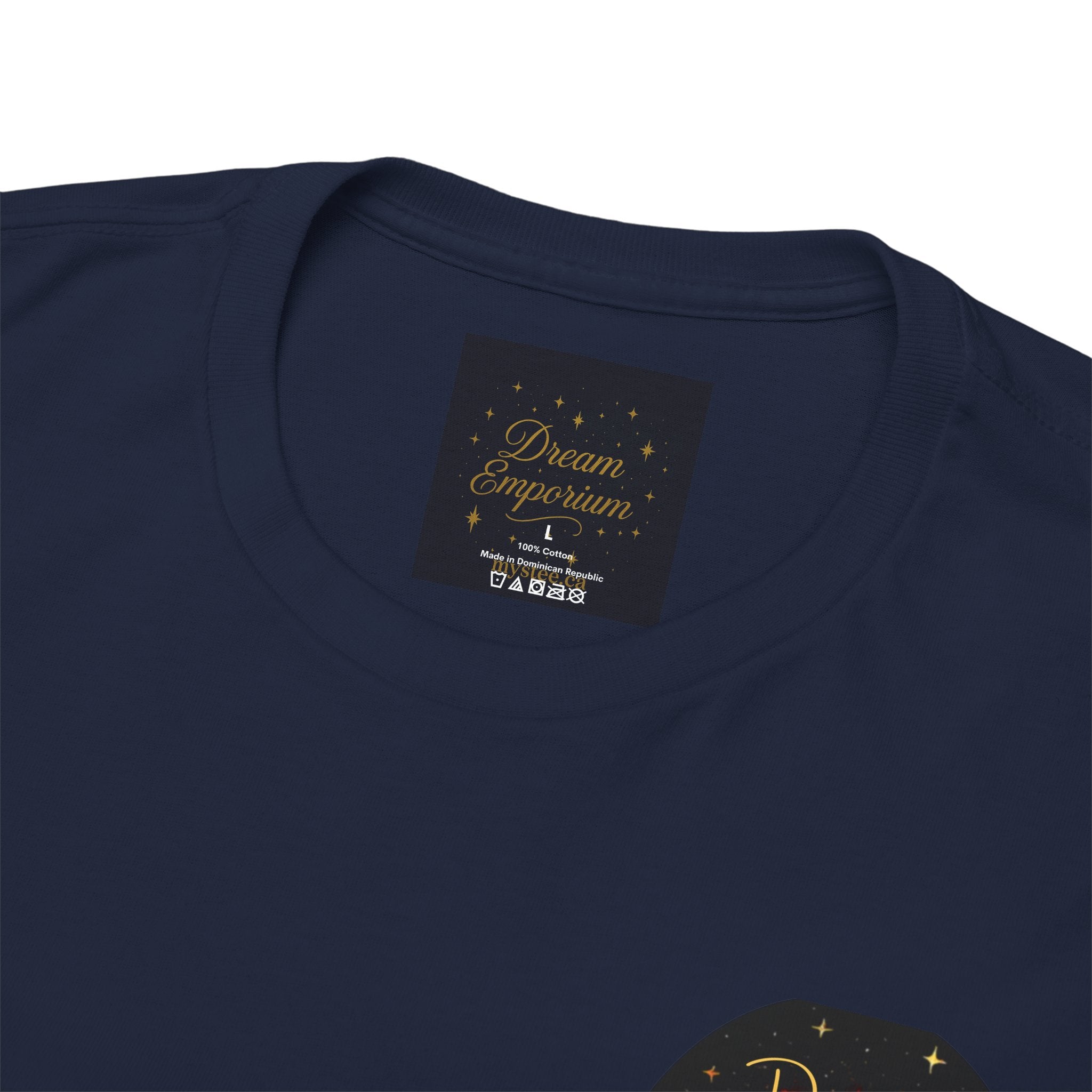 Dreams on the Horizon – Sunrise Back-Print Heavy Cotton Tee, Inspirational and Motivational Apparel, Gift for Dreamers, Creative Expression Wear