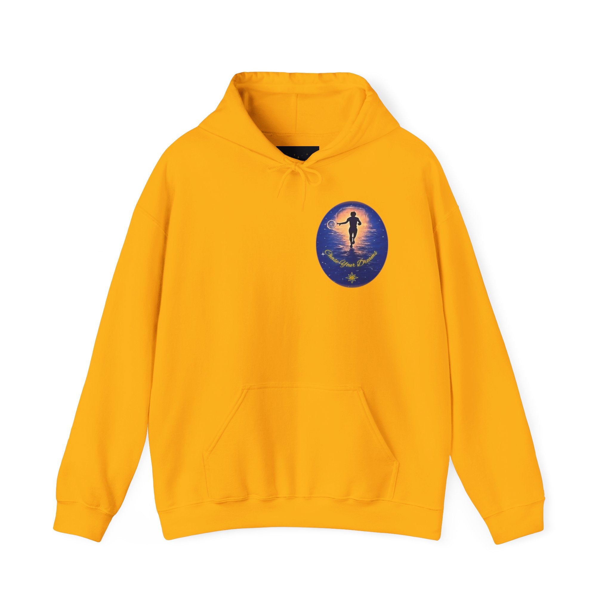 Chase Your Dreams Hooded Sweatshirt. Heavy Blend, Inspirational and Motivational Apparel, Gift for Dreamers, Creative Expression Wear