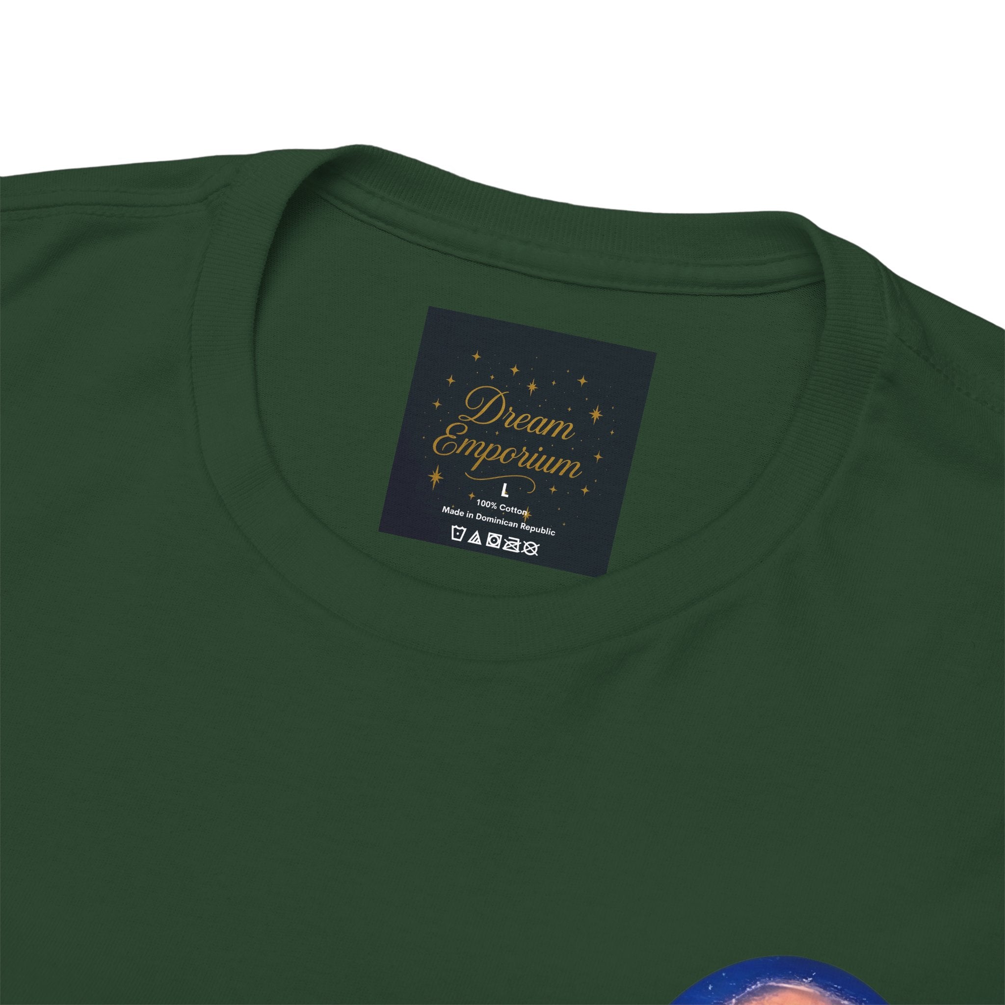Chase Your Dreams – Sunrise Silhouette Back Printed Heavy Cotton Tee, Inspirational and Motivational Apparel, Gift for Dreamers, Creative Expression Wear