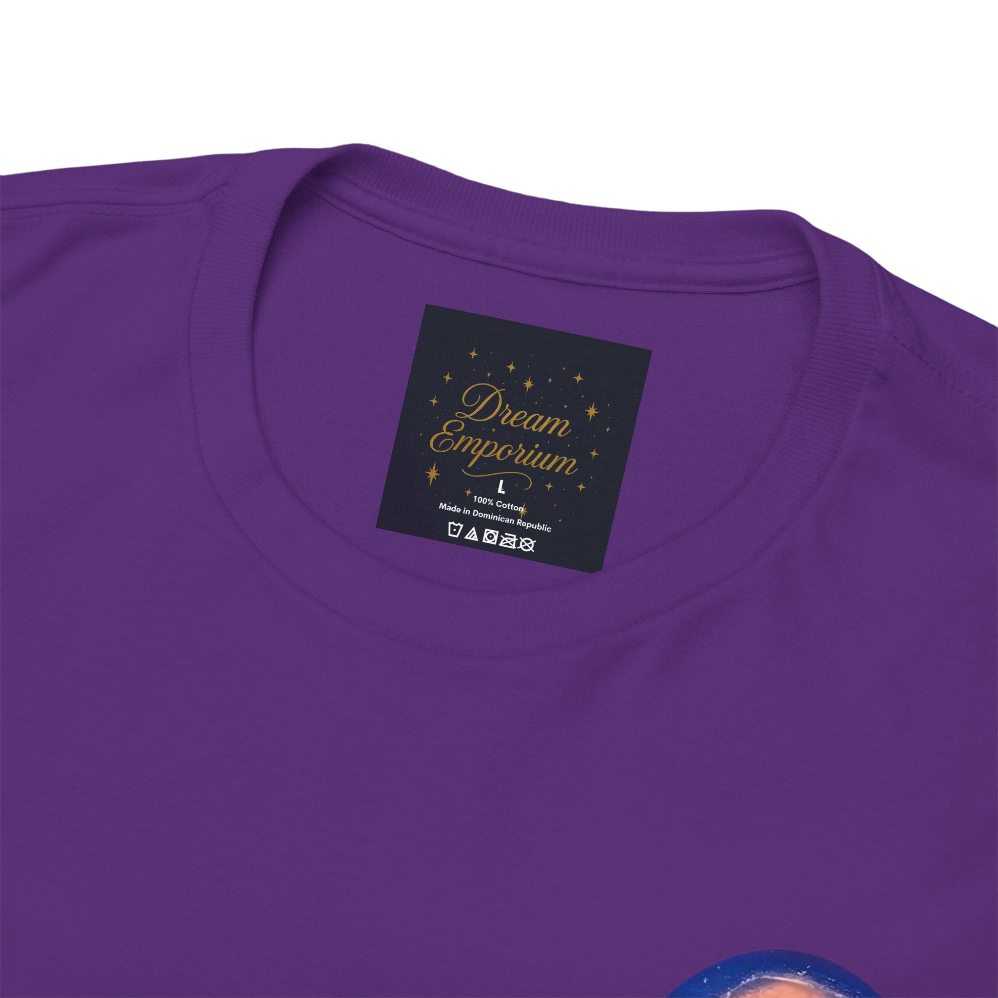 Chase Your Dreams – Sunrise Silhouette Back Printed Heavy Cotton Tee, Inspirational and Motivational Apparel, Gift for Dreamers, Creative Expression Wear