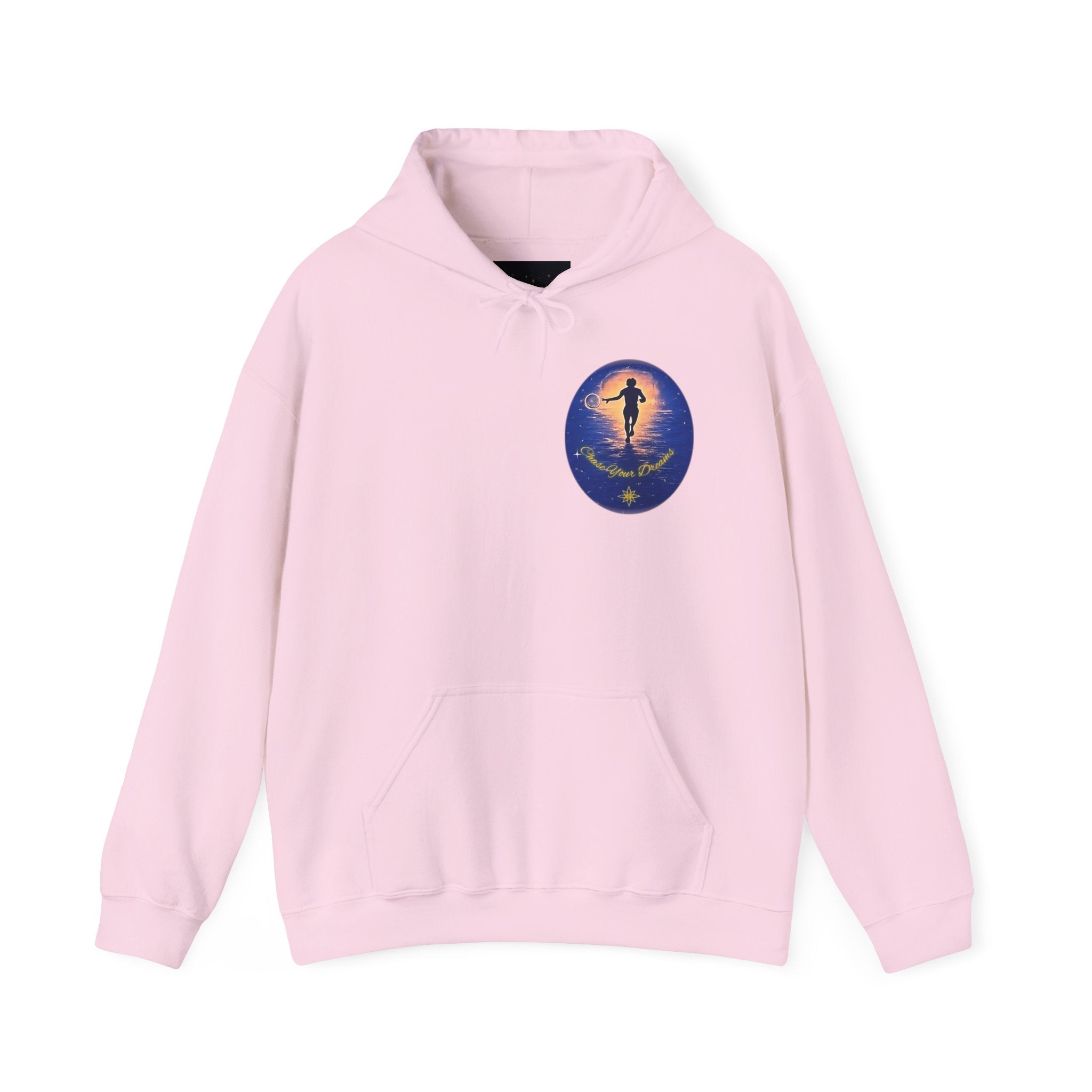 Chase Your Dreams Hooded Sweatshirt. Heavy Blend, Inspirational and Motivational Apparel, Gift for Dreamers, Creative Expression Wear