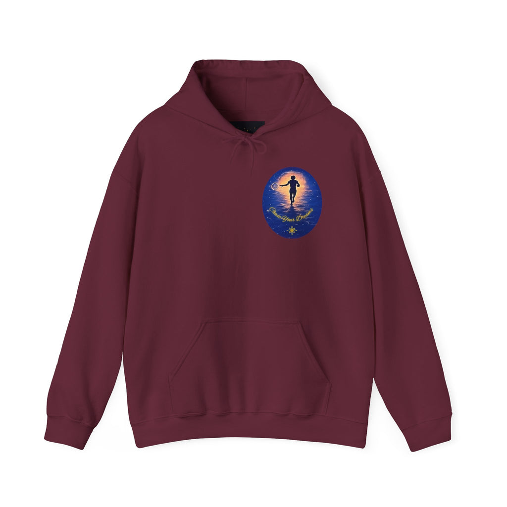 Chase Your Dreams Hooded Sweatshirt. Heavy Blend, Inspirational and Motivational Apparel, Gift for Dreamers, Creative Expression Wear