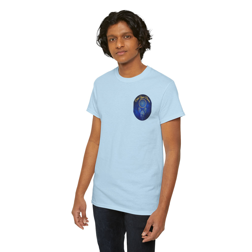 Catch Your Dreams – Dreamcatcher Back-Print Tee, Inspirational and Motivational Apparel, Gift for Dreamers, Creative Expression Wear