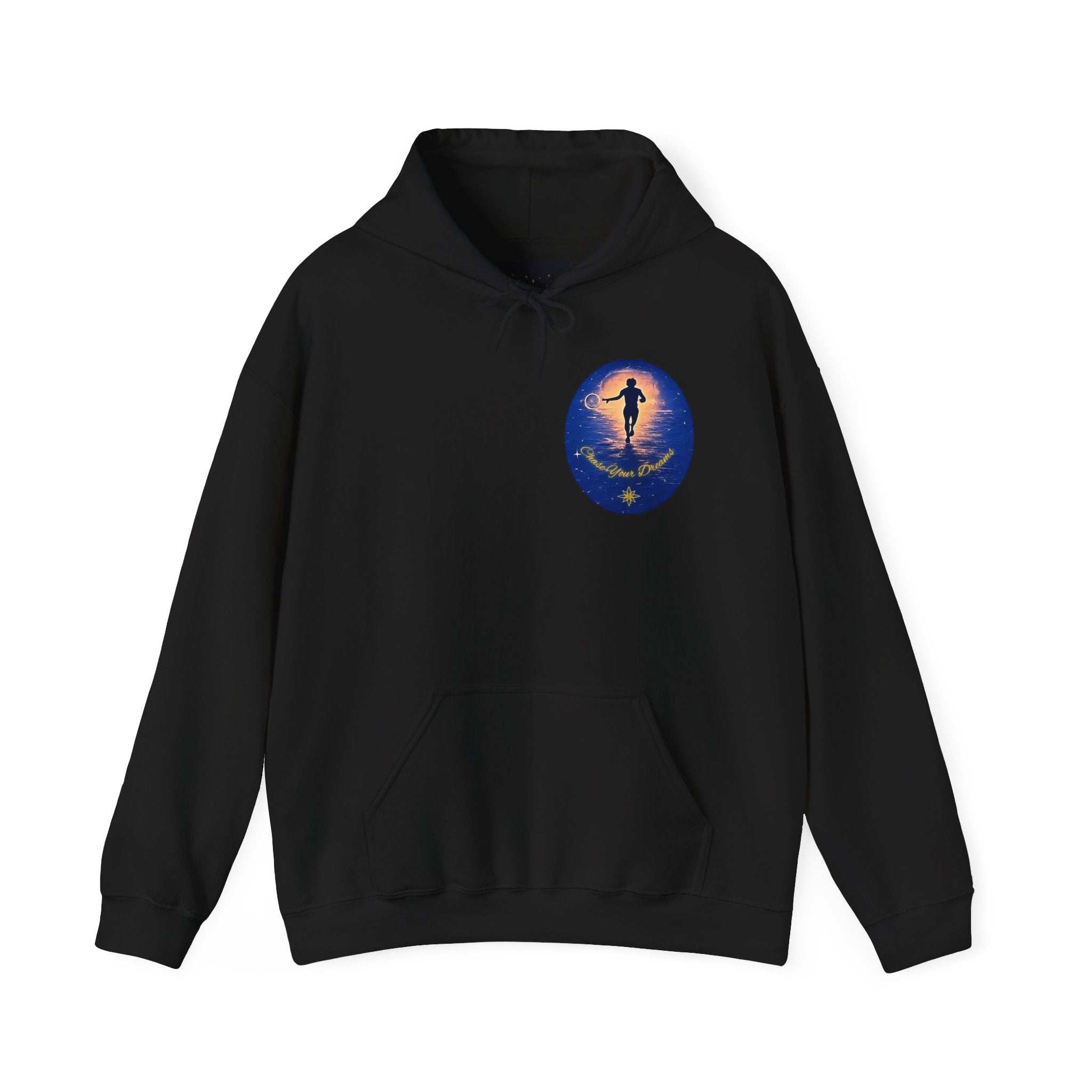 Chase Your Dreams Hooded Sweatshirt. Heavy Blend, Inspirational and Motivational Apparel, Gift for Dreamers, Creative Expression Wear