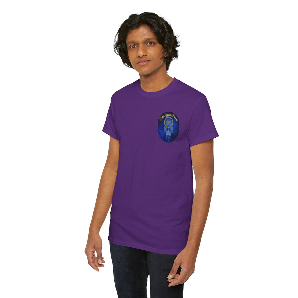 Catch Your Dreams – Dreamcatcher Back-Print Tee, Inspirational and Motivational Apparel, Gift for Dreamers, Creative Expression Wear