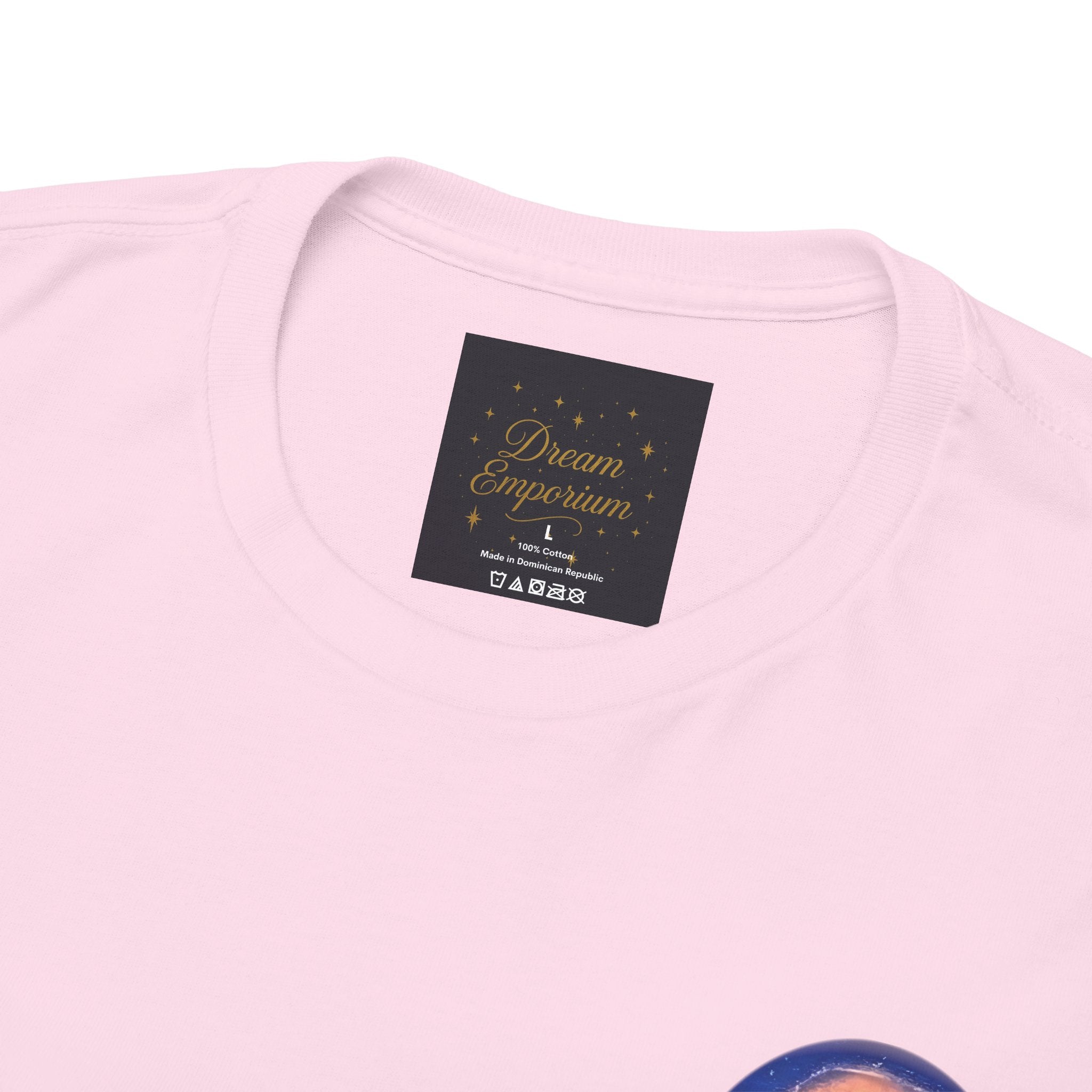 Chase Your Dreams – Sunrise Silhouette Back Printed Heavy Cotton Tee, Inspirational and Motivational Apparel, Gift for Dreamers, Creative Expression Wear