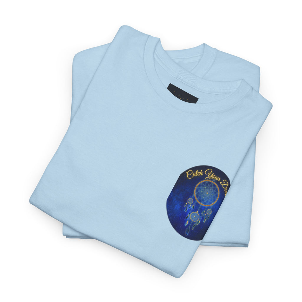 Catch Your Dreams – Dreamcatcher Back-Print Tee, Inspirational and Motivational Apparel, Gift for Dreamers, Creative Expression Wear