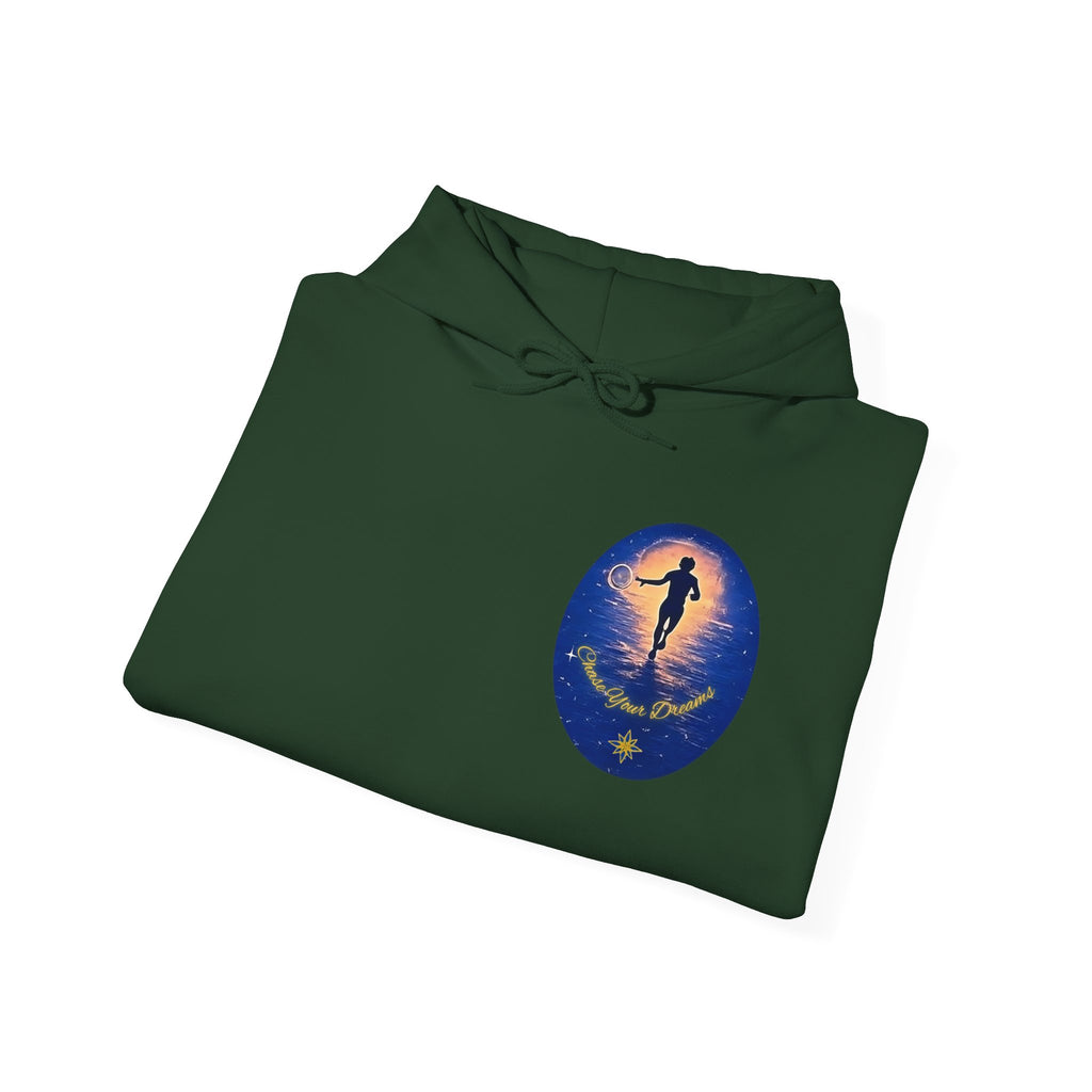 Chase Your Dreams Hooded Sweatshirt. Heavy Blend, Inspirational and Motivational Apparel, Gift for Dreamers, Creative Expression Wear