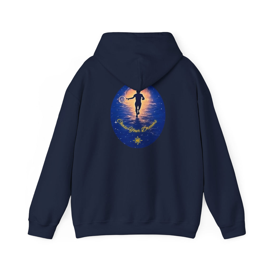 Chase Your Dreams Hooded Sweatshirt. Heavy Blend, Inspirational and Motivational Apparel, Gift for Dreamers, Creative Expression Wear