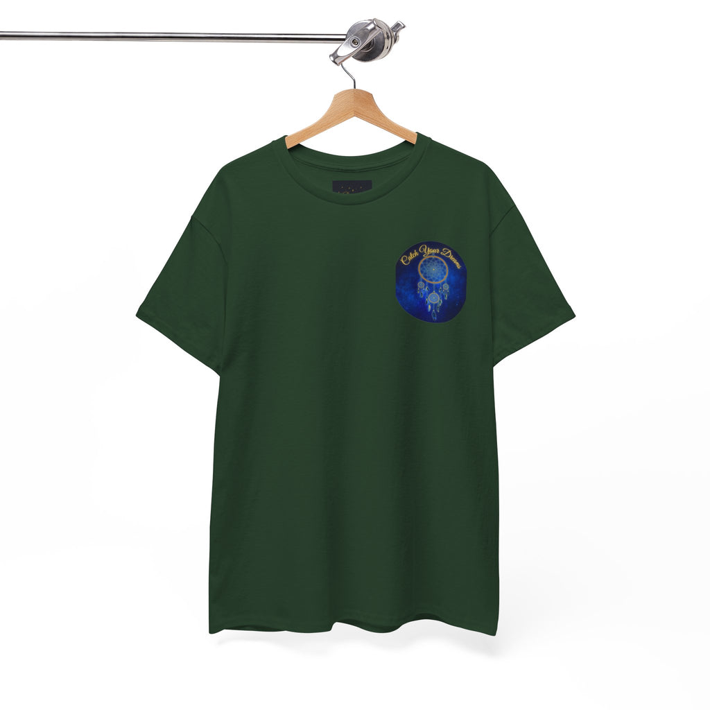 Catch Your Dreams – Dreamcatcher Back-Print Tee, Inspirational and Motivational Apparel, Gift for Dreamers, Creative Expression Wear