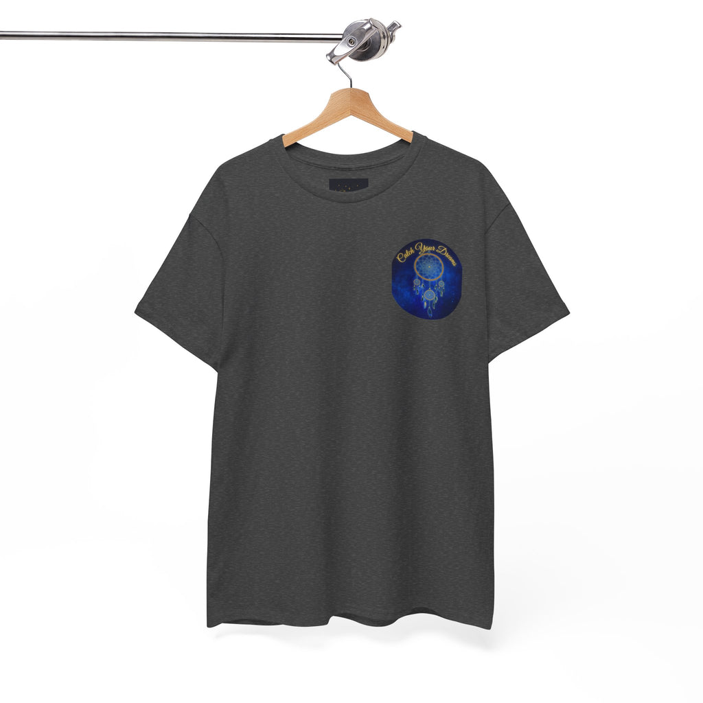 Catch Your Dreams – Dreamcatcher Back-Print Tee, Inspirational and Motivational Apparel, Gift for Dreamers, Creative Expression Wear