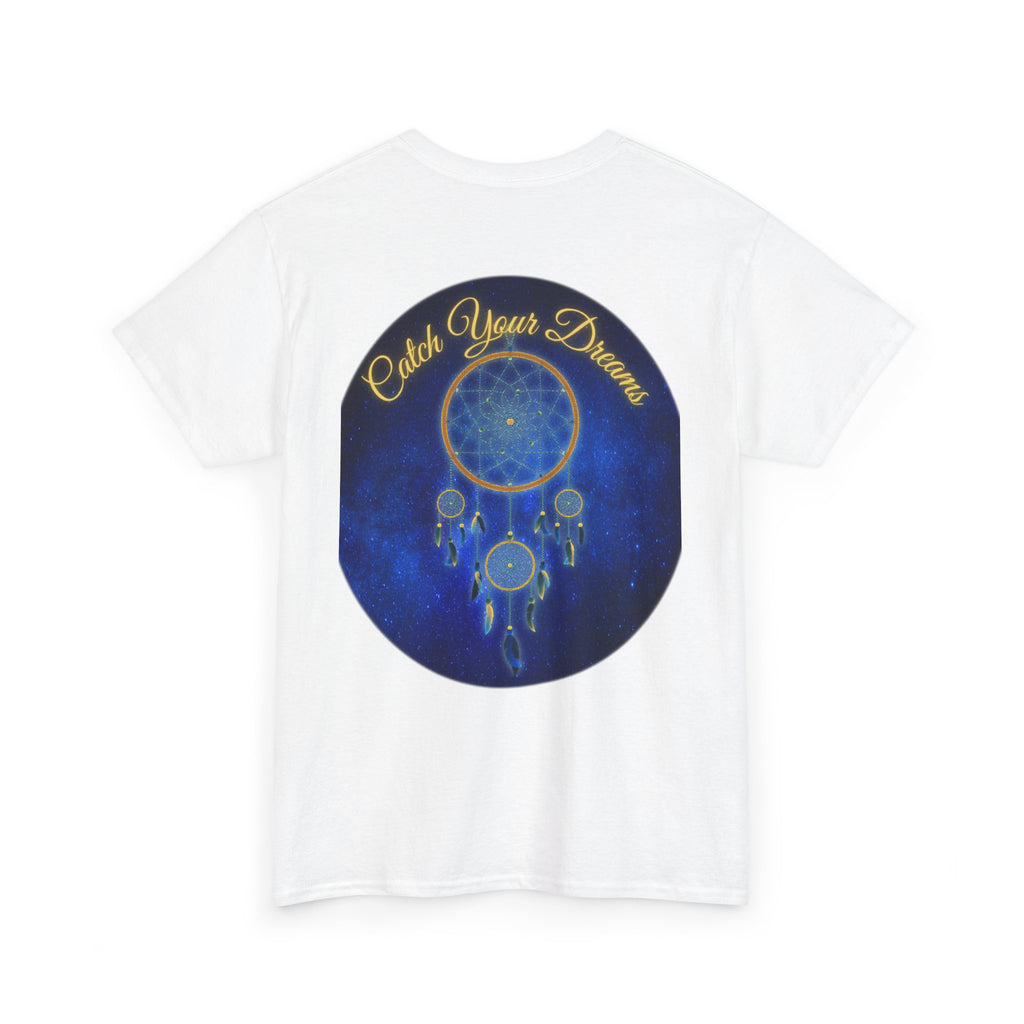 Catch Your Dreams – Dreamcatcher Back-Print Tee, Inspirational and Motivational Apparel, Gift for Dreamers, Creative Expression Wear