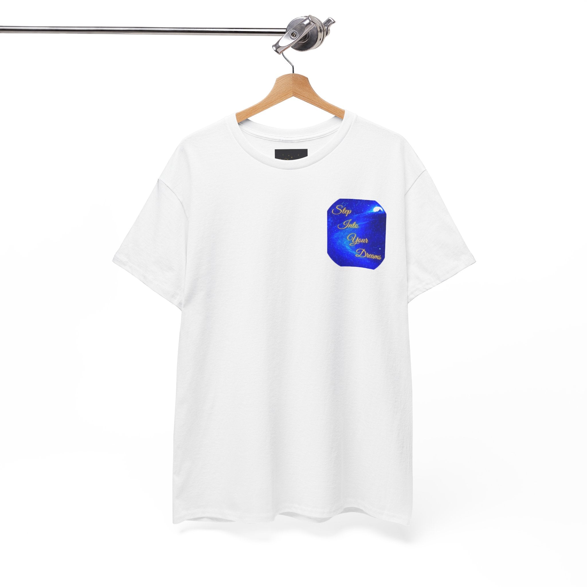 Dreamy Inspiration Tee — “Step Into Your Dreams” Motivational Shirt. Inspirational and Motivational Apparel, Gift for Dreamers, Creative Expression Wear