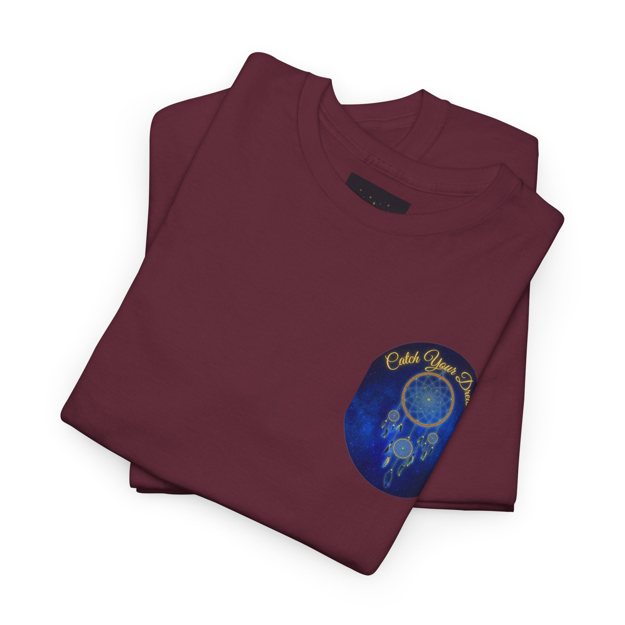Catch Your Dreams – Dreamcatcher Back-Print Tee, Inspirational and Motivational Apparel, Gift for Dreamers, Creative Expression Wear