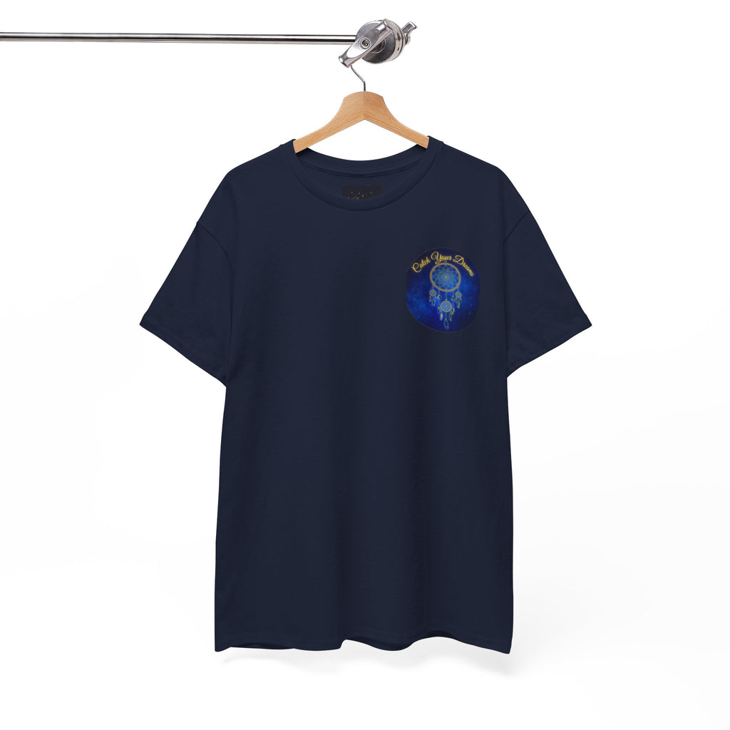 Catch Your Dreams – Dreamcatcher Back-Print Tee, Inspirational and Motivational Apparel, Gift for Dreamers, Creative Expression Wear