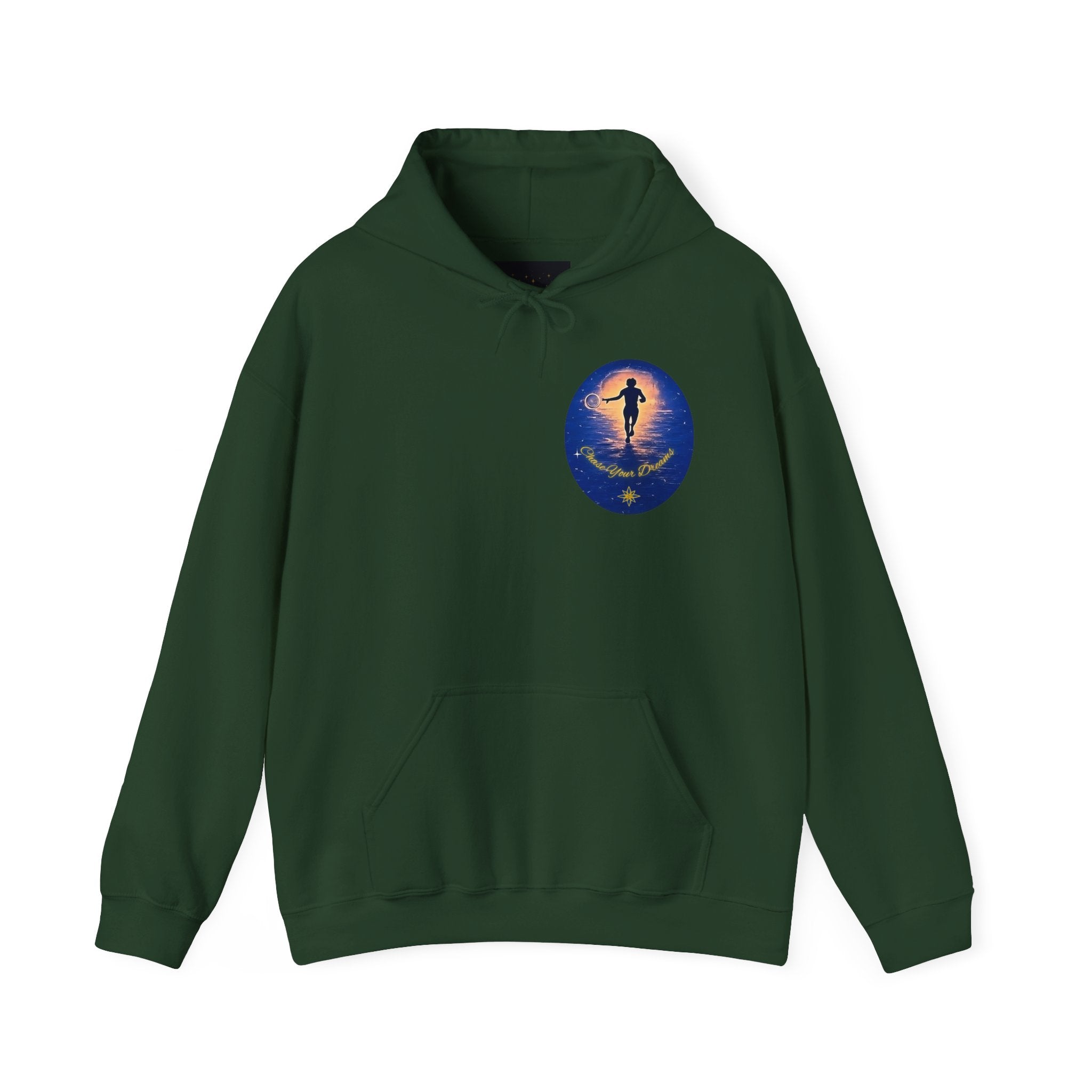 Chase Your Dreams Hooded Sweatshirt. Heavy Blend, Inspirational and Motivational Apparel, Gift for Dreamers, Creative Expression Wear