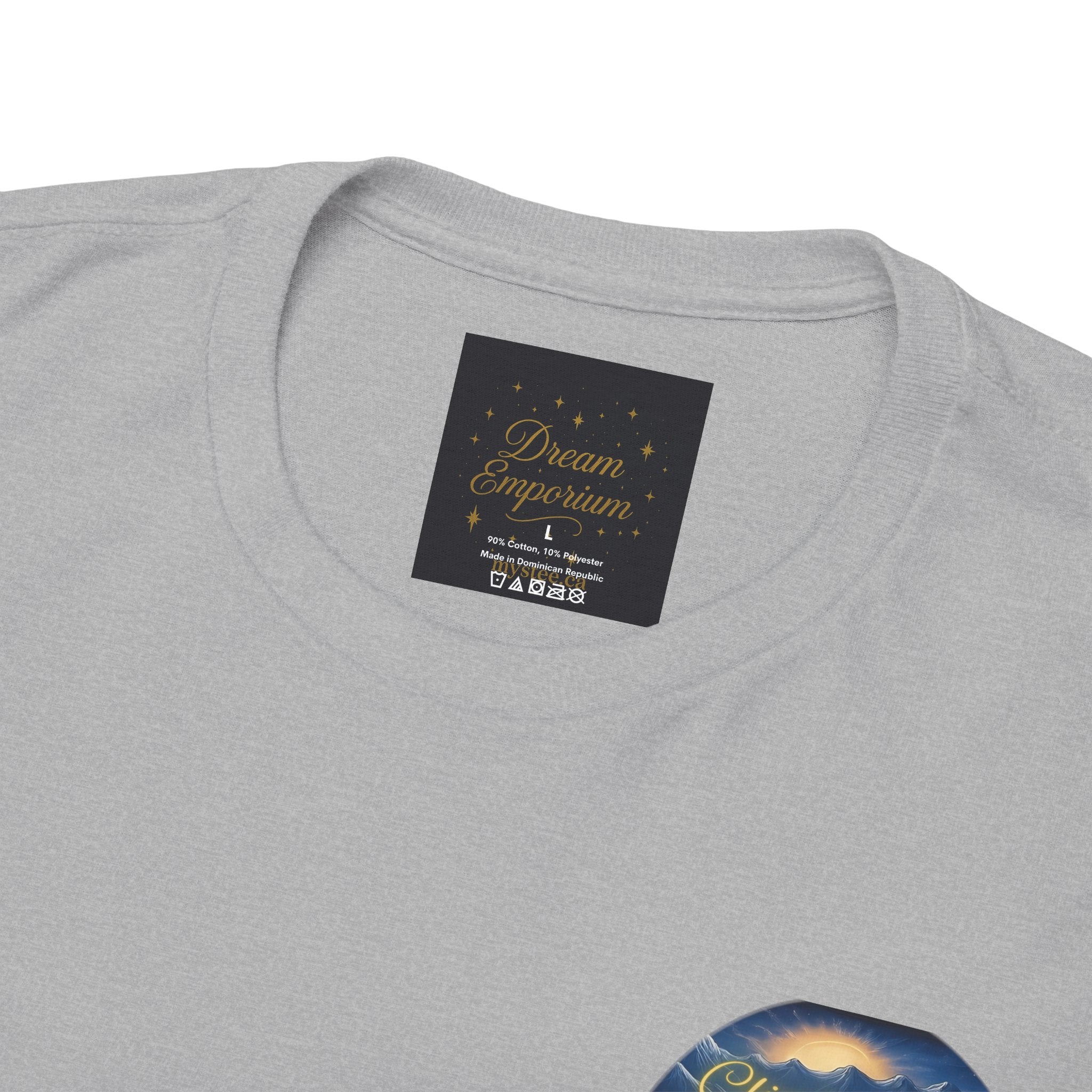 Climb To Your Dreams – Rock Climber Back-Print Tee + Front Badge | Gildan 5000, Inspirational and Motivational Apparel, Gift for Dreamers, Creative Expression Wear