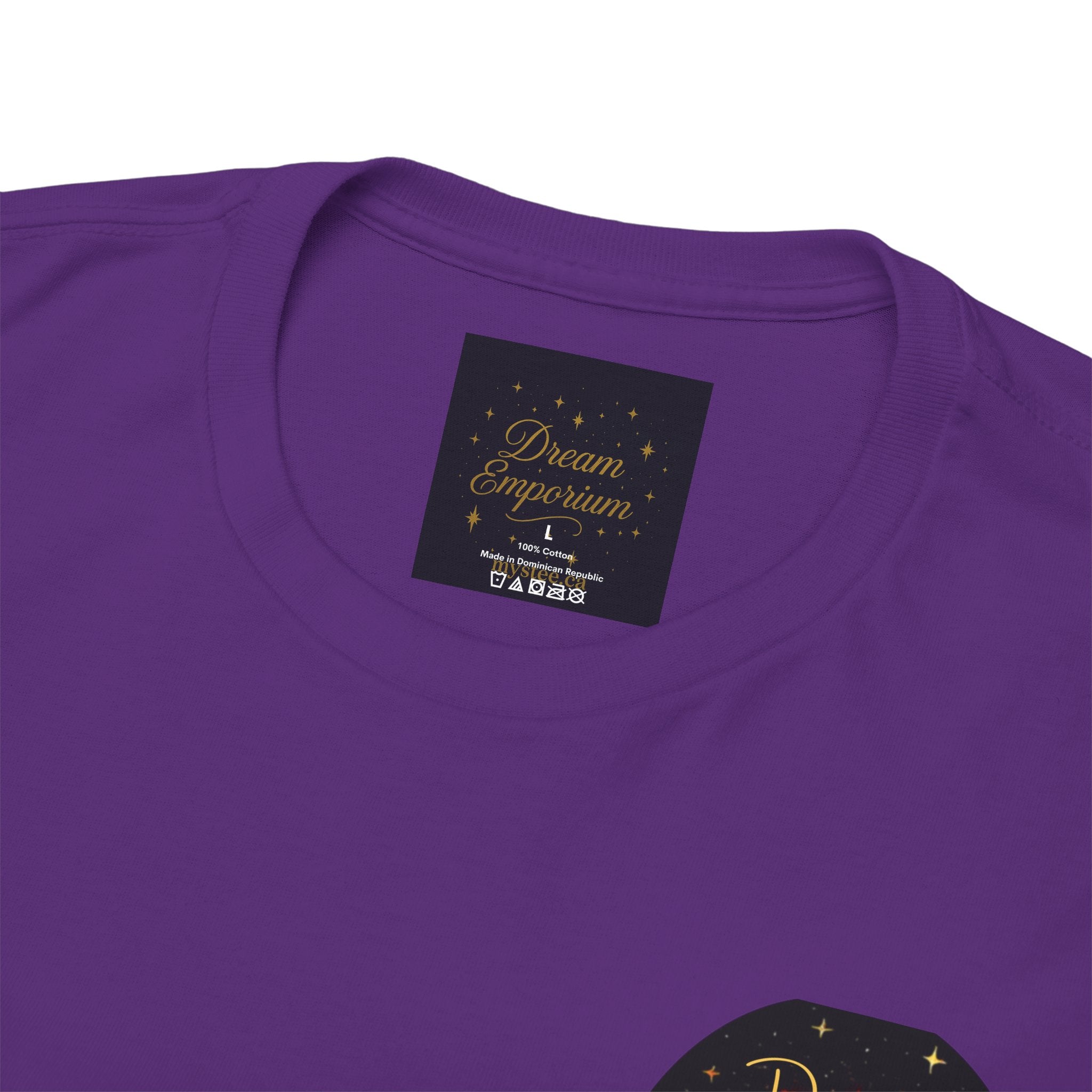 Dreams on the Horizon – Sunrise Back-Print Heavy Cotton Tee, Inspirational and Motivational Apparel, Gift for Dreamers, Creative Expression Wear