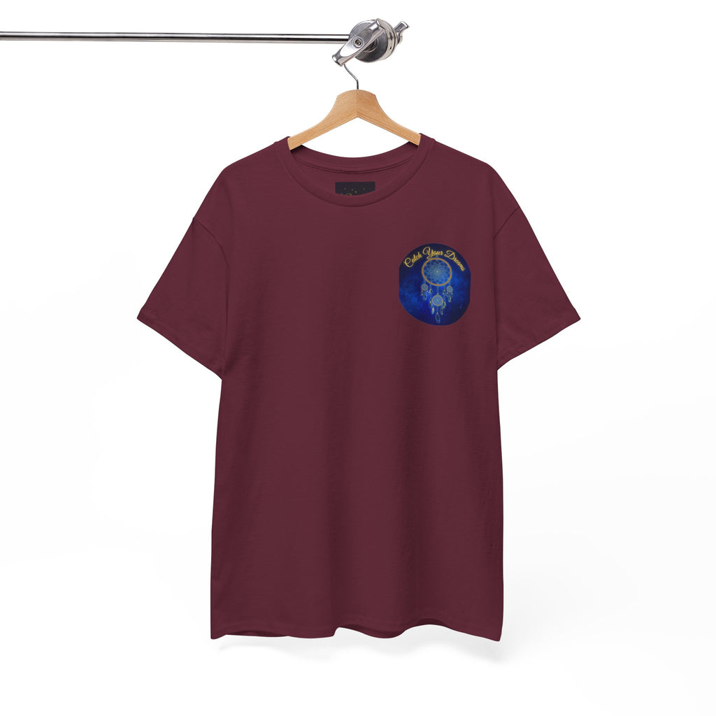 Catch Your Dreams – Dreamcatcher Back-Print Tee, Inspirational and Motivational Apparel, Gift for Dreamers, Creative Expression Wear