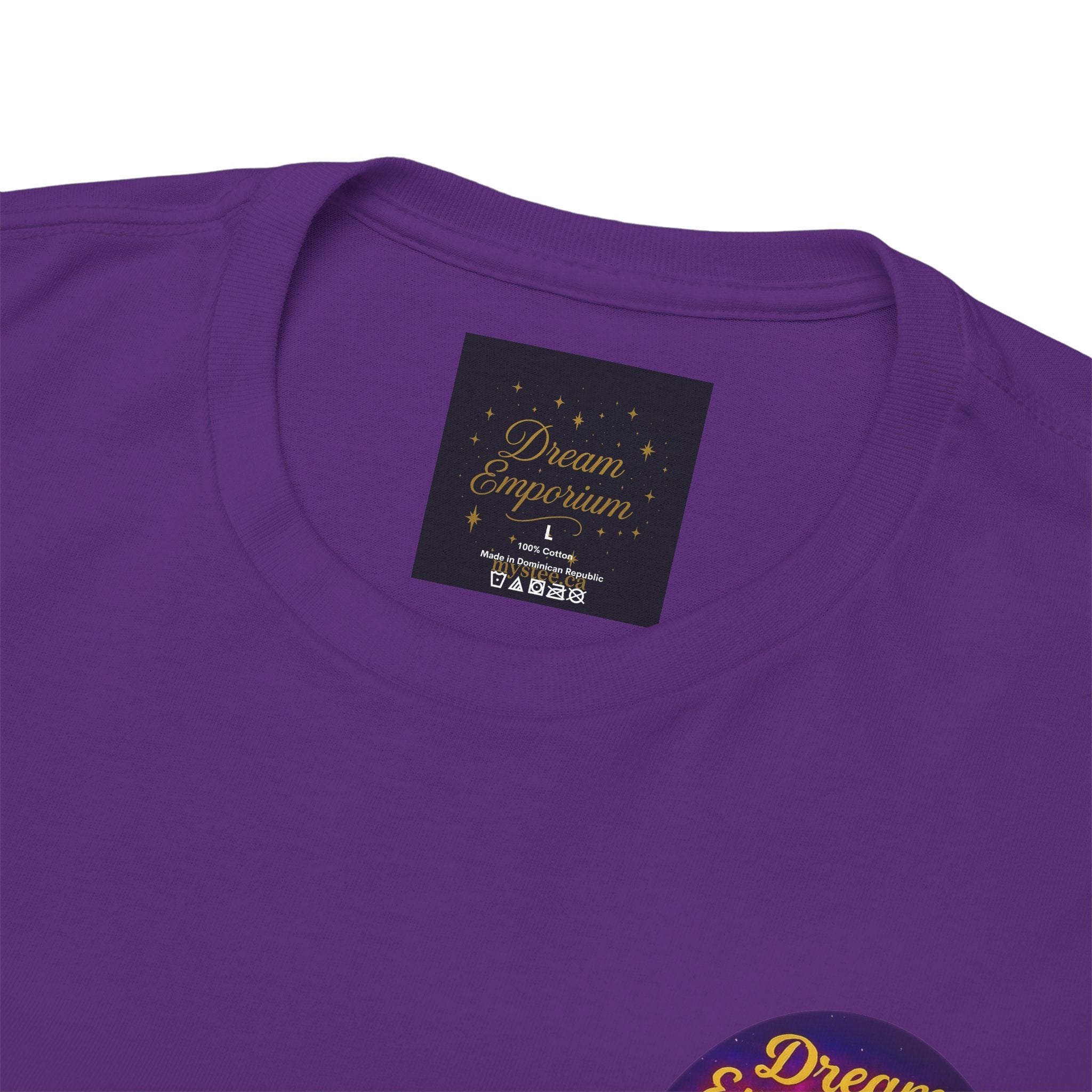 Dream Emporium – Back Printed Radiant Starburst Heavy Blend™ Cotton Tee,Inspirational and Motivational Apparel, Gift for Dreamers, Creative Expression Wear