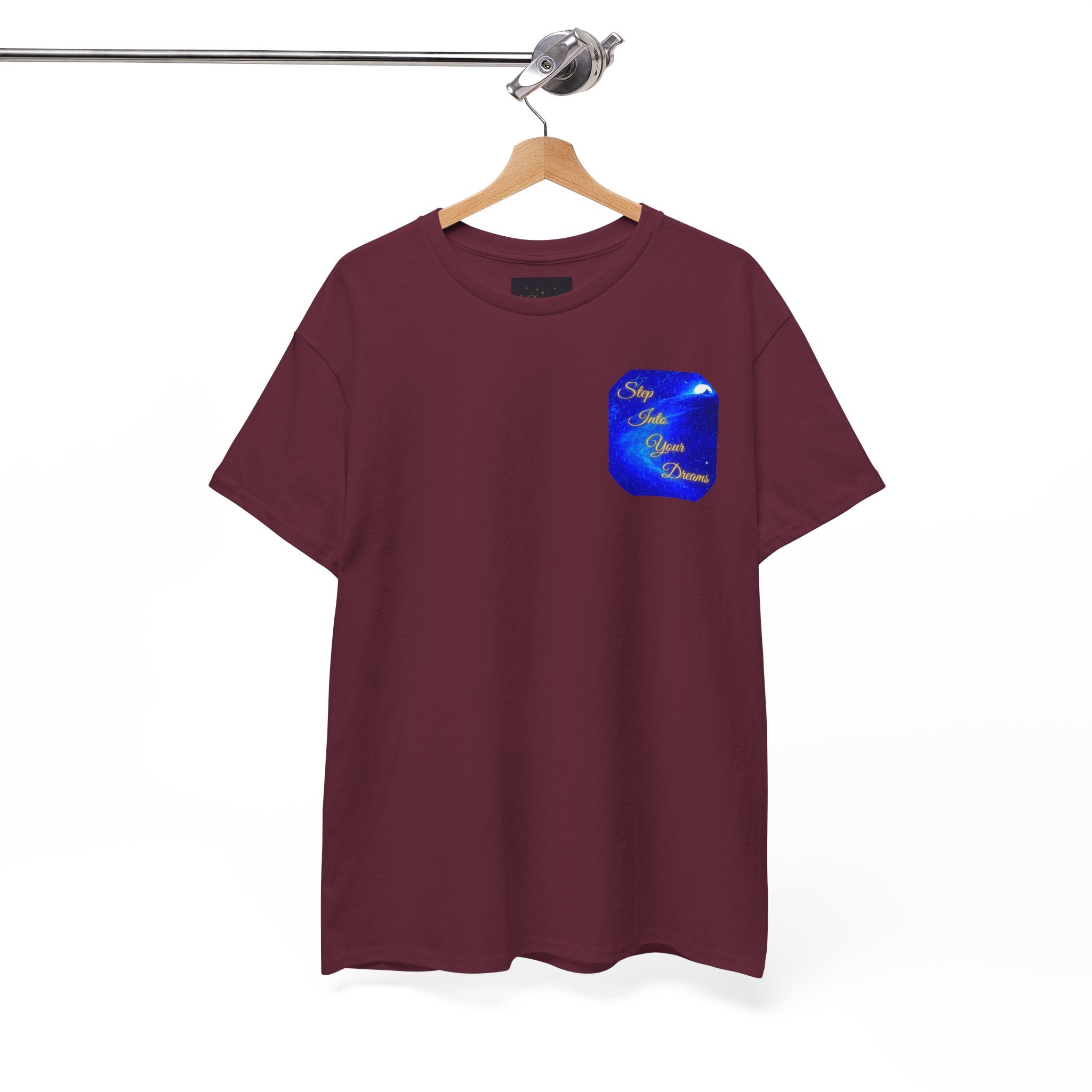 Dreamy Inspiration Tee — “Step Into Your Dreams” Motivational Shirt. Inspirational and Motivational Apparel, Gift for Dreamers, Creative Expression Wear