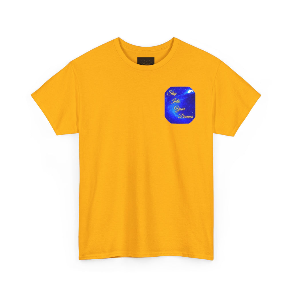 Dreamy Inspiration Tee — “Step Into Your Dreams” Motivational Shirt. Inspirational and Motivational Apparel, Gift for Dreamers, Creative Expression Wear