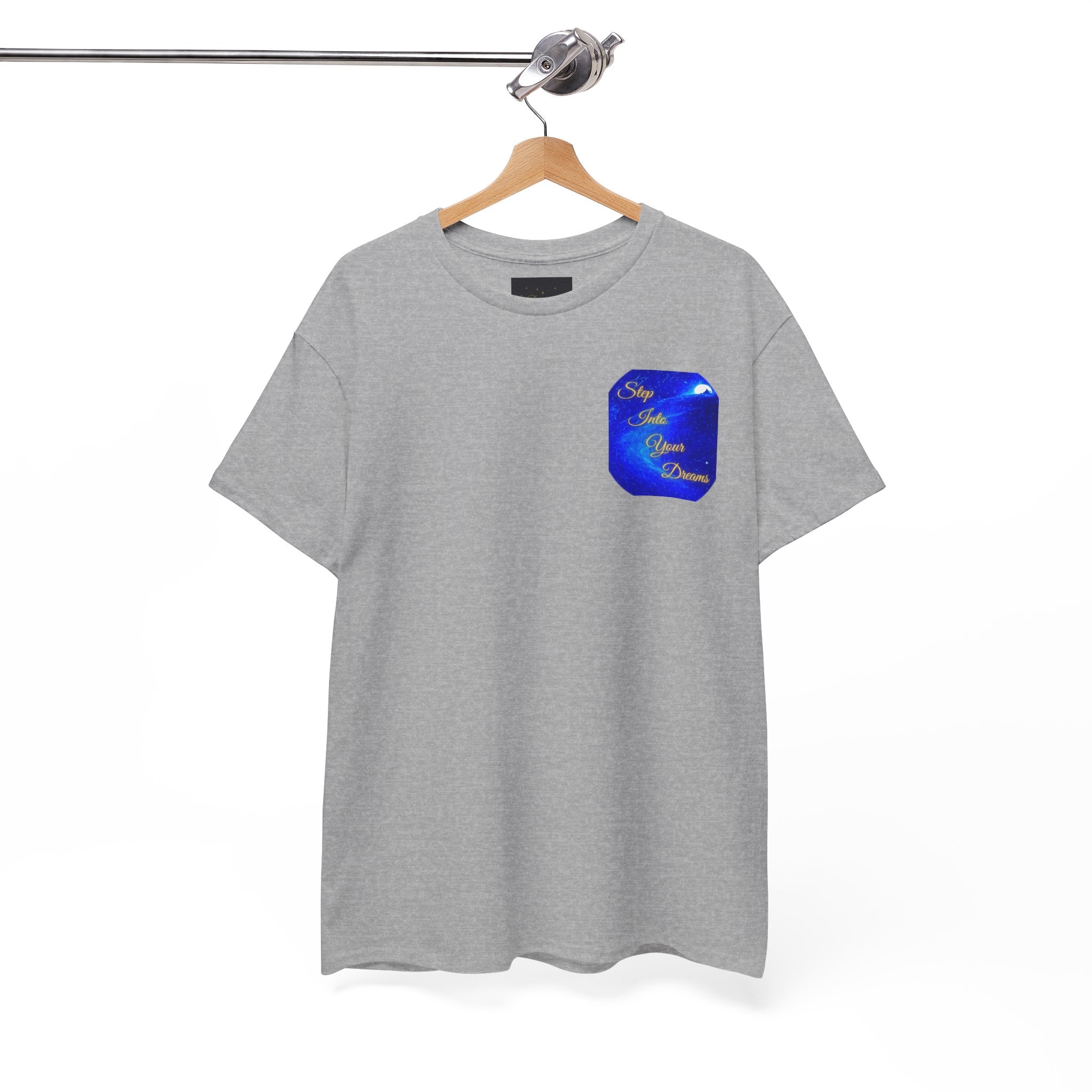 Dreamy Inspiration Tee — “Step Into Your Dreams” Motivational Shirt. Inspirational and Motivational Apparel, Gift for Dreamers, Creative Expression Wear