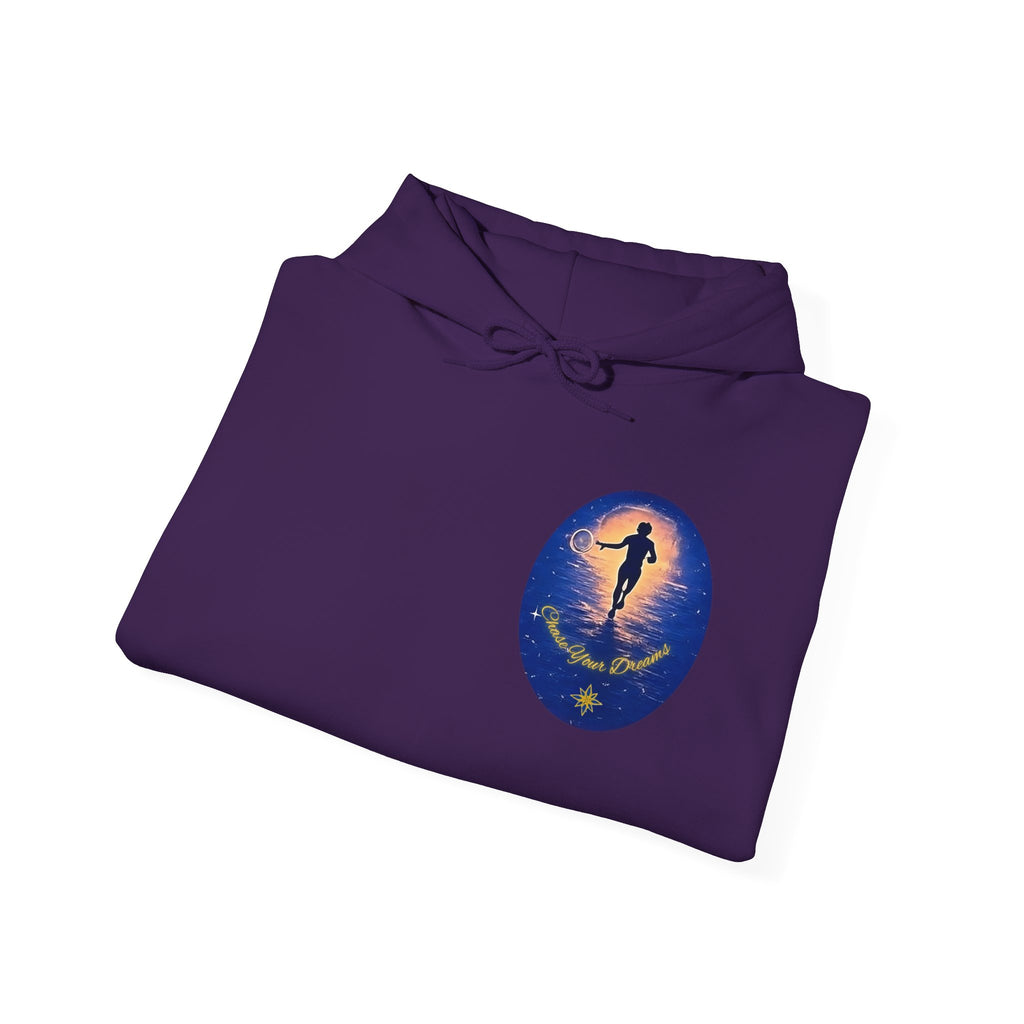 Chase Your Dreams Hooded Sweatshirt. Heavy Blend, Inspirational and Motivational Apparel, Gift for Dreamers, Creative Expression Wear