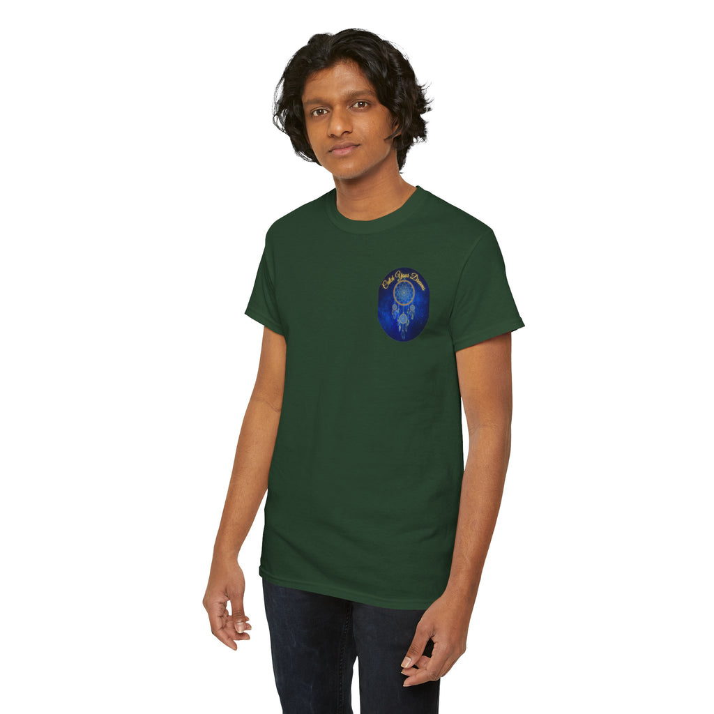 Catch Your Dreams – Dreamcatcher Back-Print Tee, Inspirational and Motivational Apparel, Gift for Dreamers, Creative Expression Wear