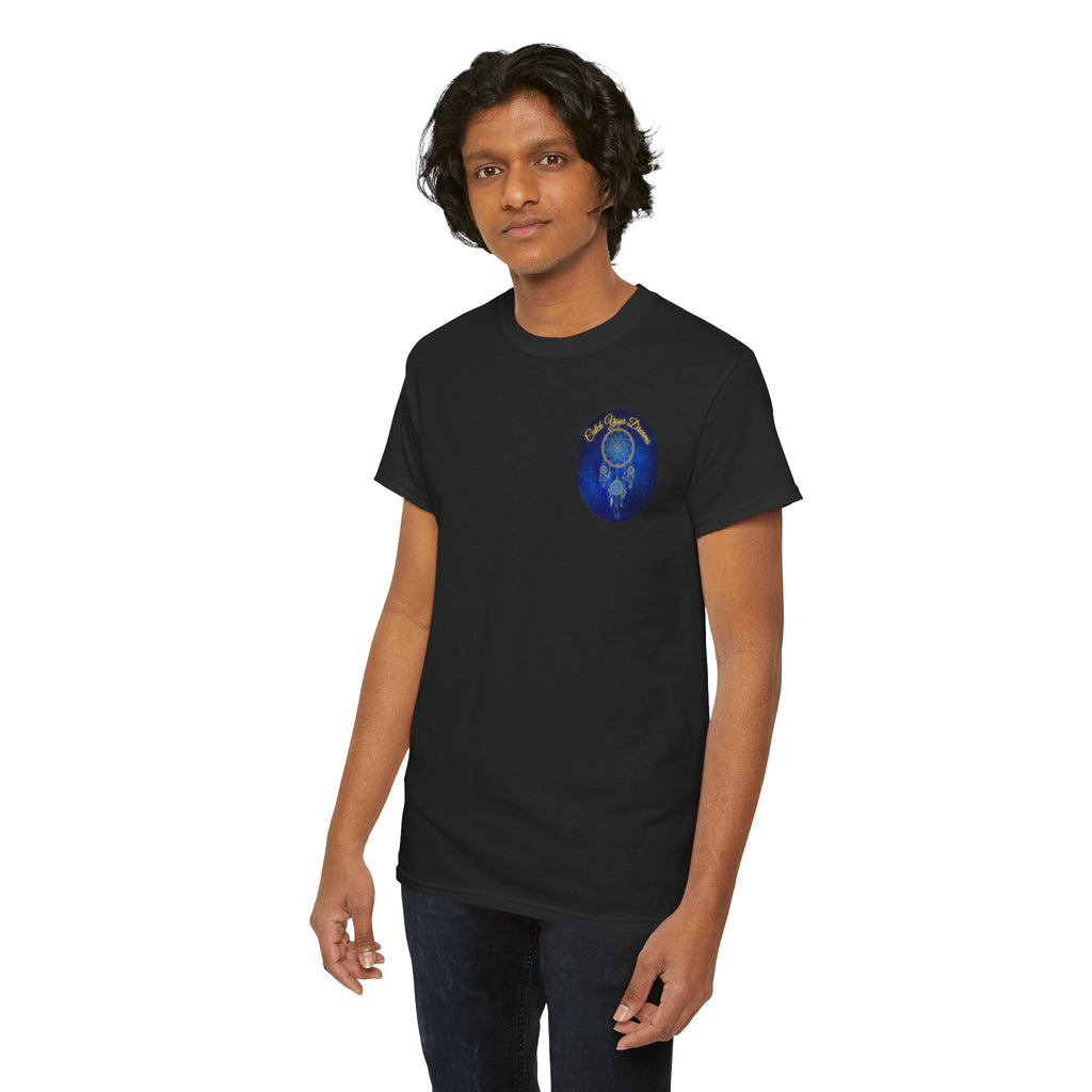 Catch Your Dreams – Dreamcatcher Back-Print Tee, Inspirational and Motivational Apparel, Gift for Dreamers, Creative Expression Wear