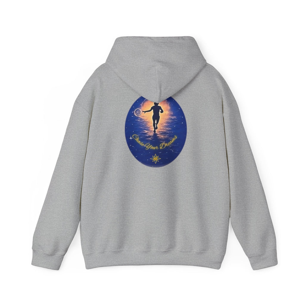 Chase Your Dreams Hooded Sweatshirt. Heavy Blend, Inspirational and Motivational Apparel, Gift for Dreamers, Creative Expression Wear