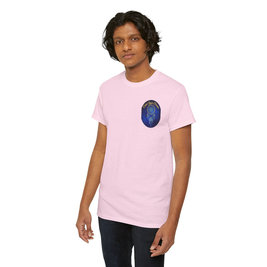 Catch Your Dreams – Dreamcatcher Back-Print Tee, Inspirational and Motivational Apparel, Gift for Dreamers, Creative Expression Wear