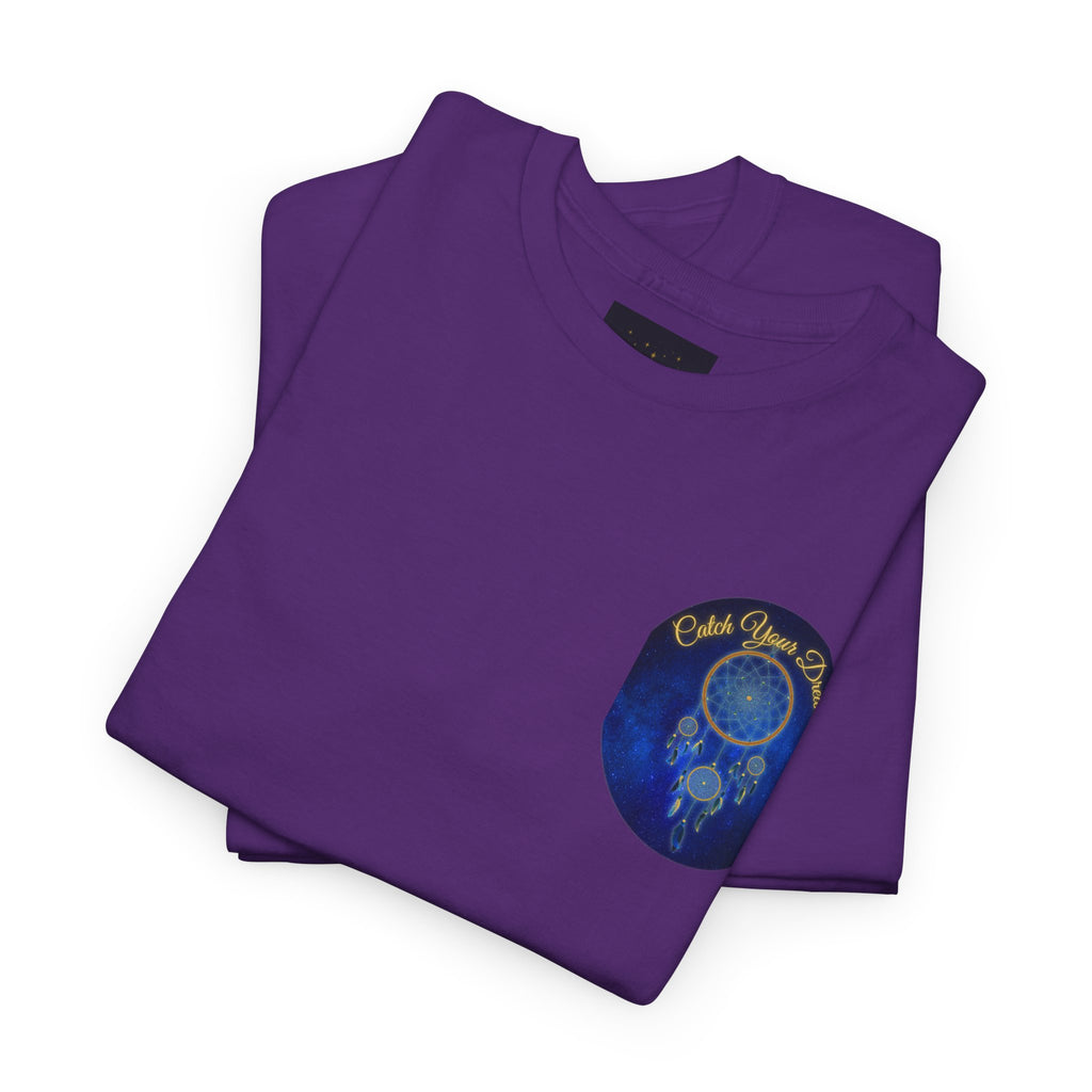 Catch Your Dreams – Dreamcatcher Back-Print Tee, Inspirational and Motivational Apparel, Gift for Dreamers, Creative Expression Wear