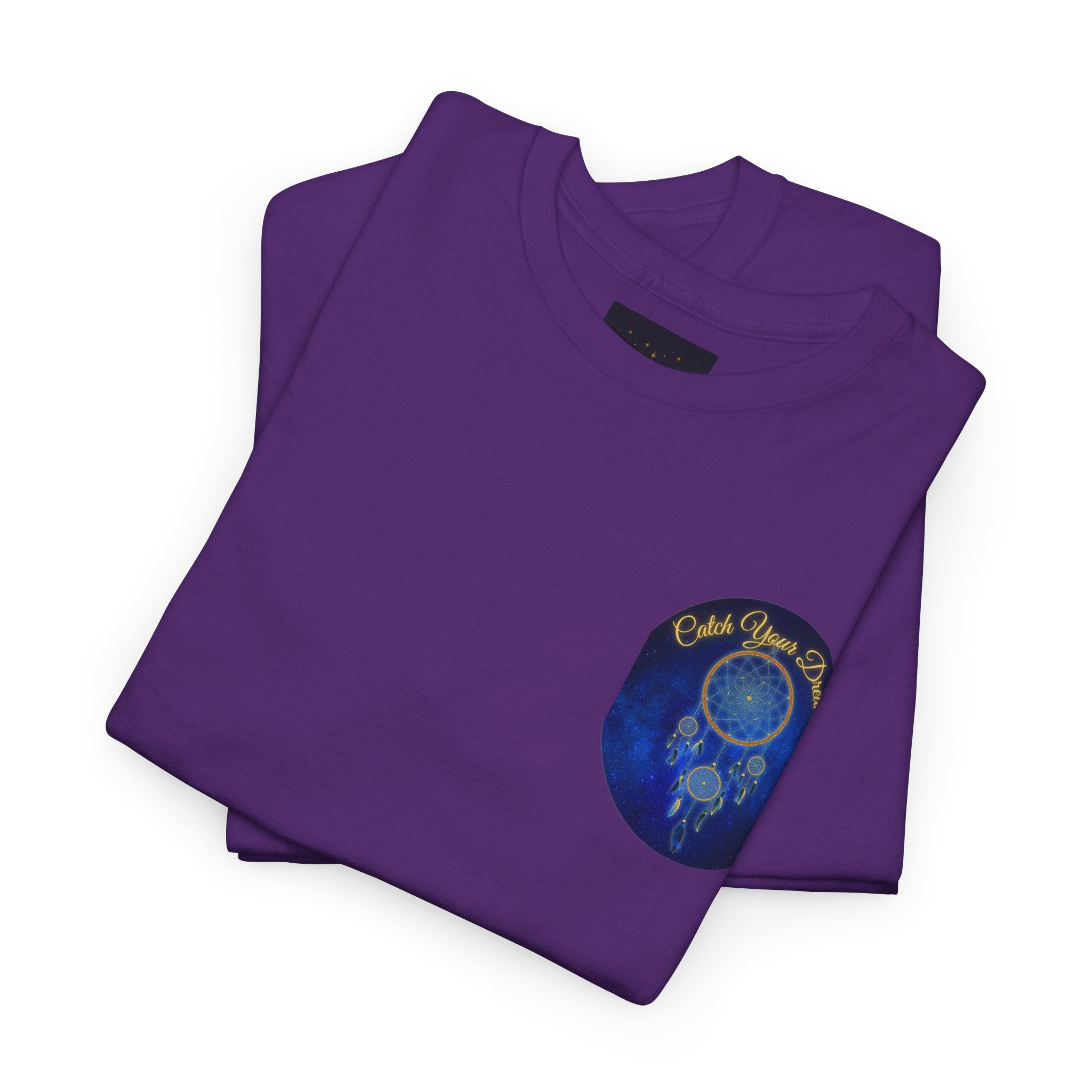 Catch Your Dreams – Dreamcatcher Back-Print Tee, Inspirational and Motivational Apparel, Gift for Dreamers, Creative Expression Wear