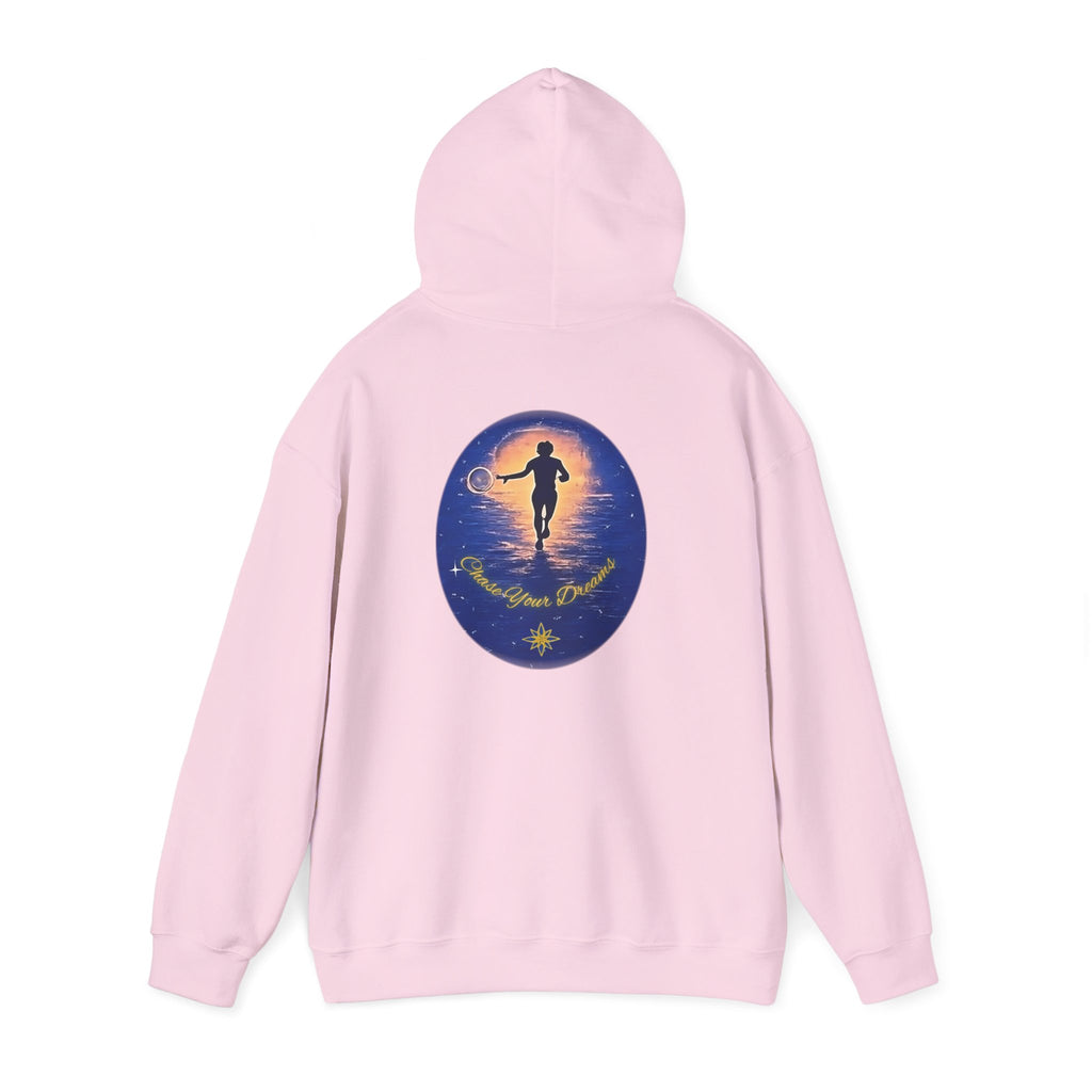 Chase Your Dreams Hooded Sweatshirt. Heavy Blend, Inspirational and Motivational Apparel, Gift for Dreamers, Creative Expression Wear