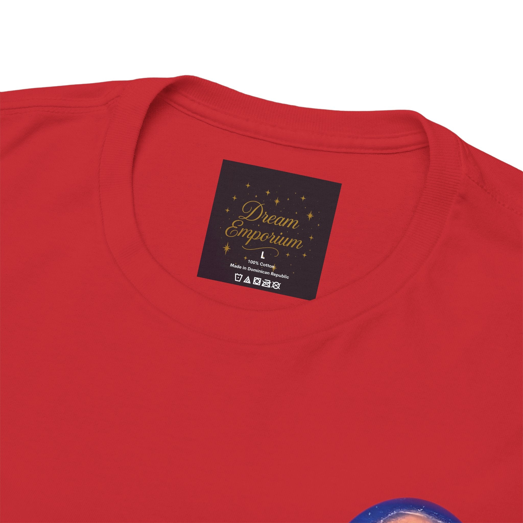 Chase Your Dreams – Sunrise Silhouette Back Printed Heavy Cotton Tee, Inspirational and Motivational Apparel, Gift for Dreamers, Creative Expression Wear