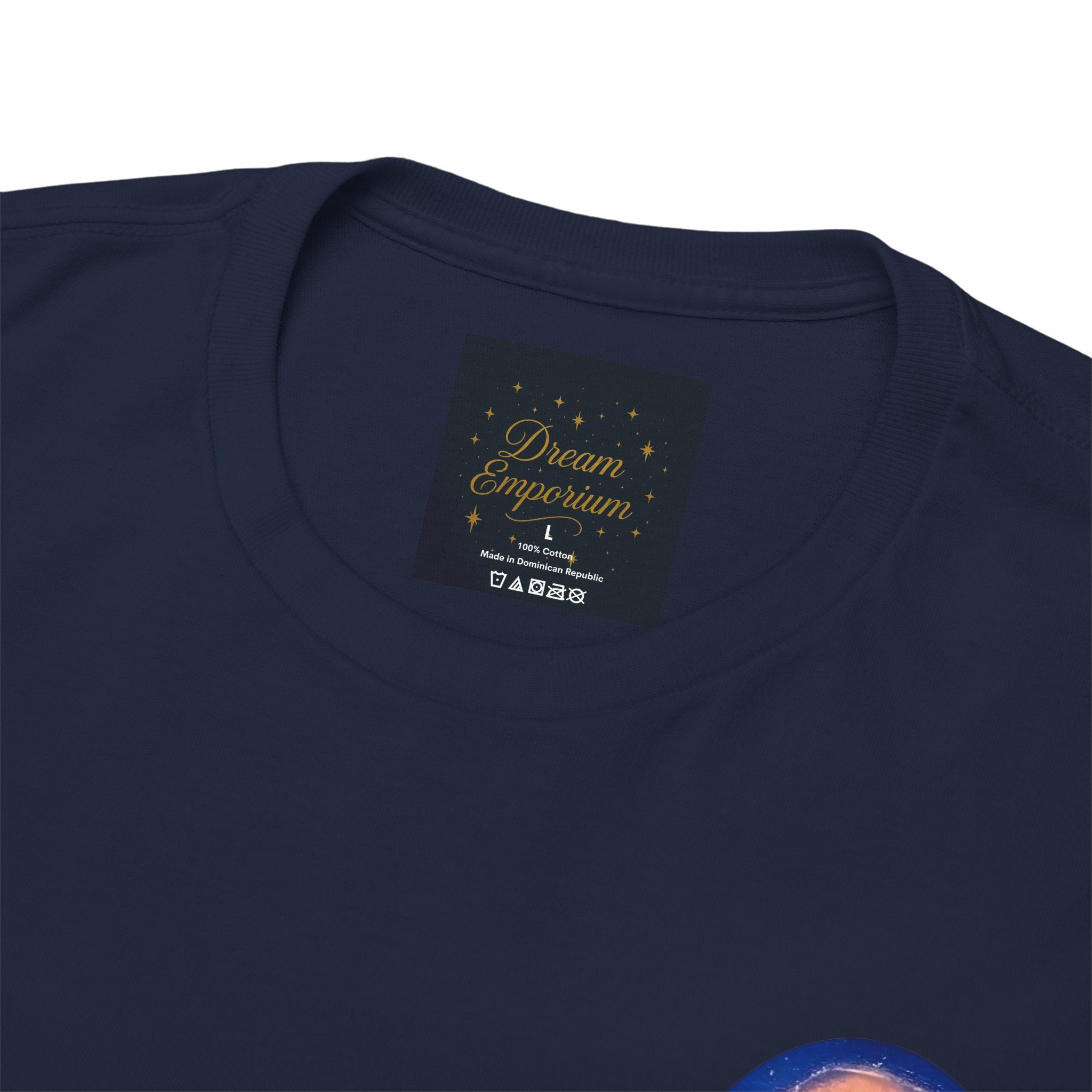 Chase Your Dreams – Sunrise Silhouette Back Printed Heavy Cotton Tee, Inspirational and Motivational Apparel, Gift for Dreamers, Creative Expression Wear