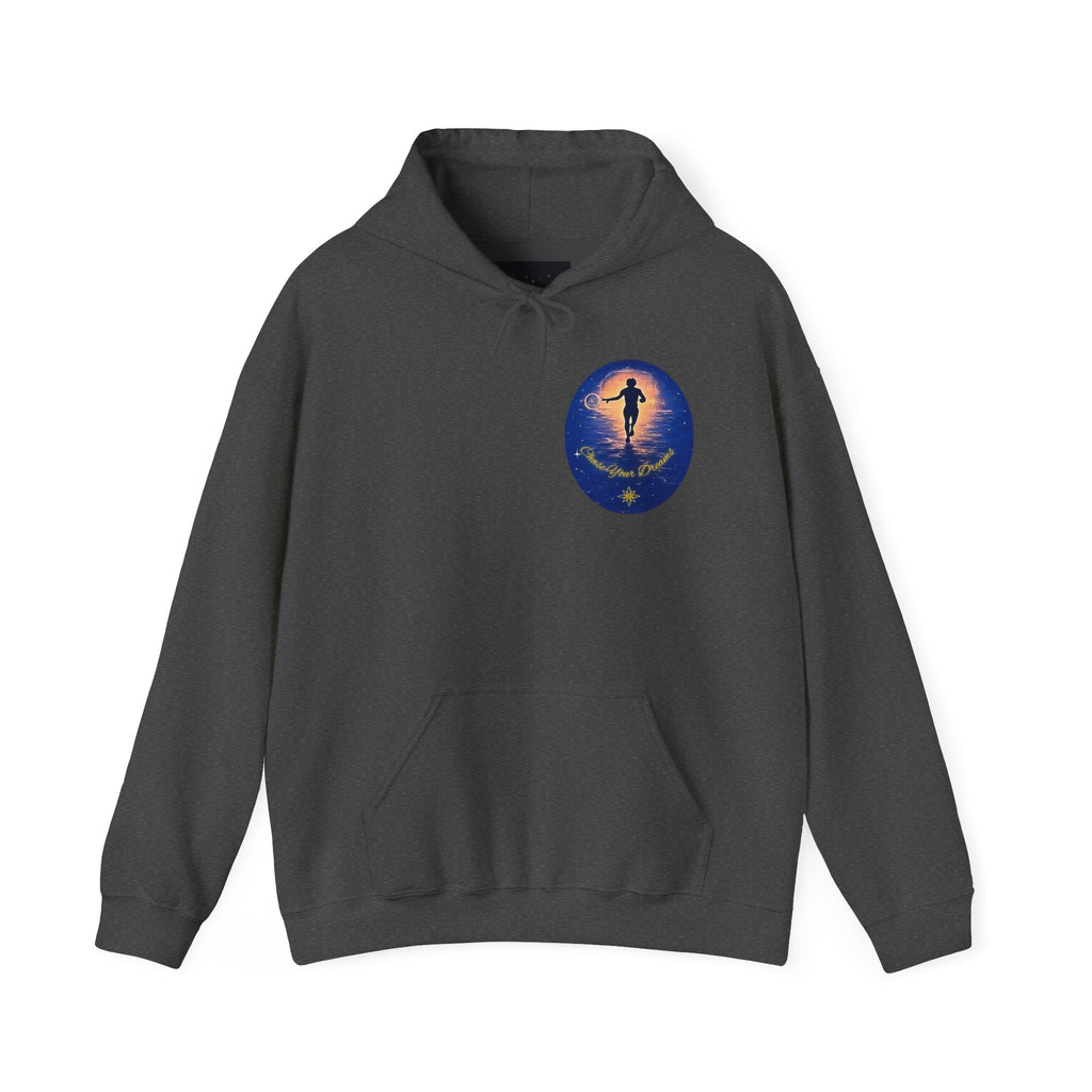 Chase Your Dreams Hooded Sweatshirt. Heavy Blend, Inspirational and Motivational Apparel, Gift for Dreamers, Creative Expression Wear