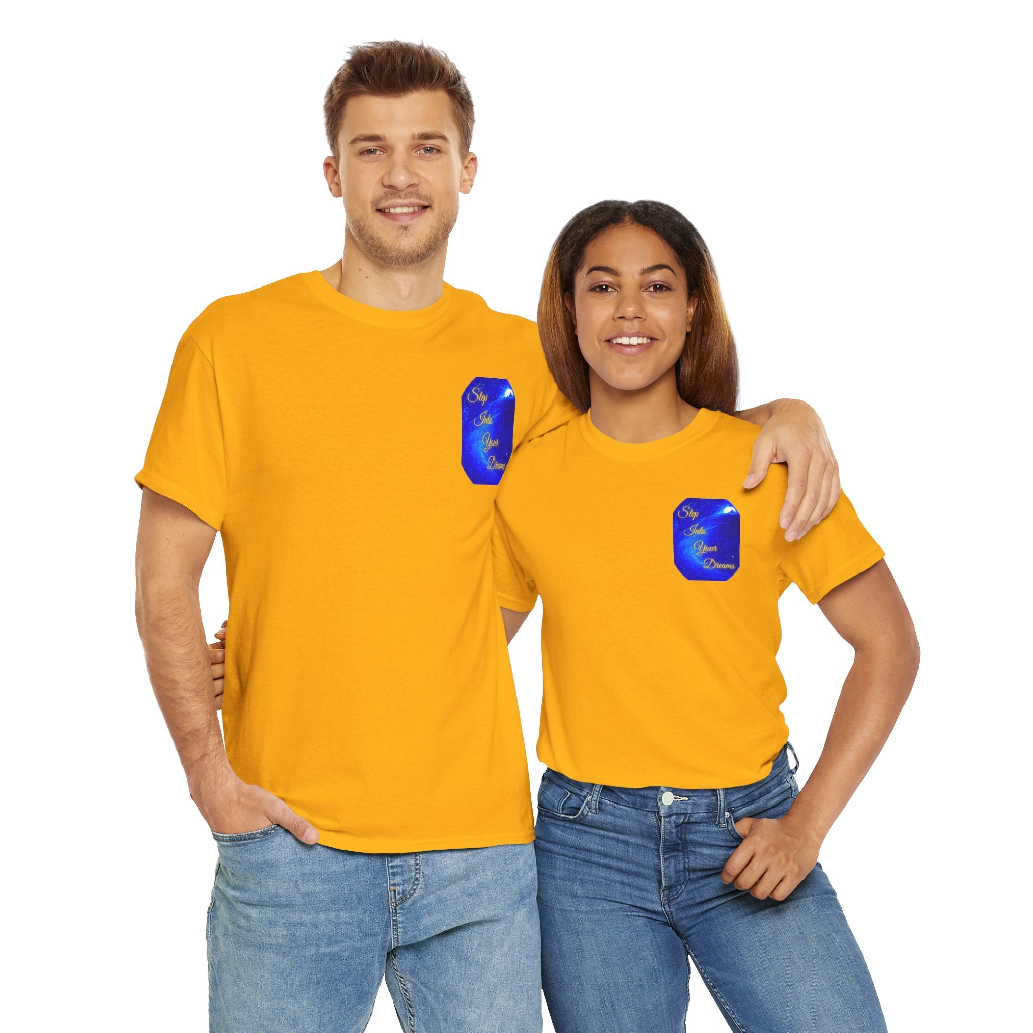 Dreamy Inspiration Tee — “Step Into Your Dreams” Motivational Shirt. Inspirational and Motivational Apparel, Gift for Dreamers, Creative Expression Wear