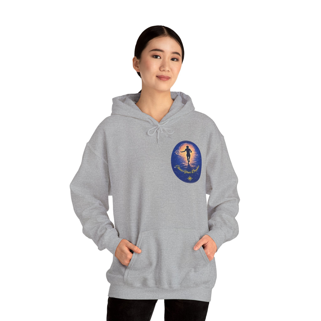 Chase Your Dreams Hooded Sweatshirt. Heavy Blend, Inspirational and Motivational Apparel, Gift for Dreamers, Creative Expression Wear
